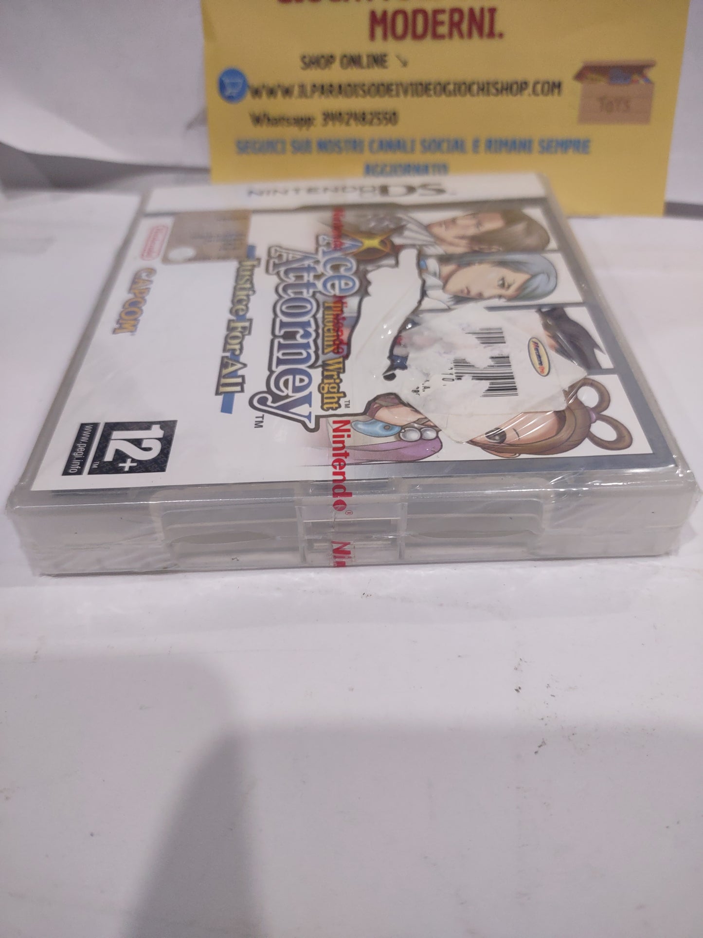 Gioco sealed Nintendo Ds capcom ace attorney Phoenix Wright Justice for all