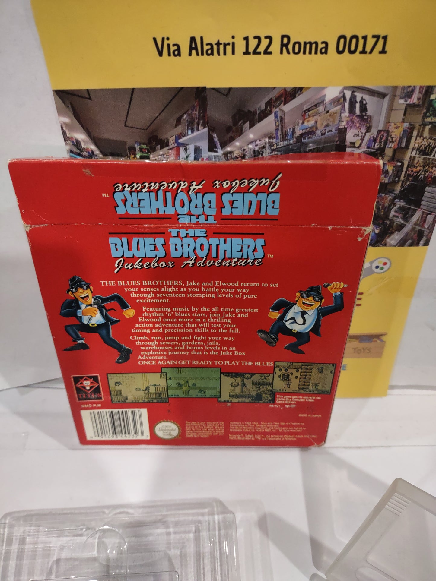 Gioco Nintendo game boy the blues Brothers jukebox Adventure gig