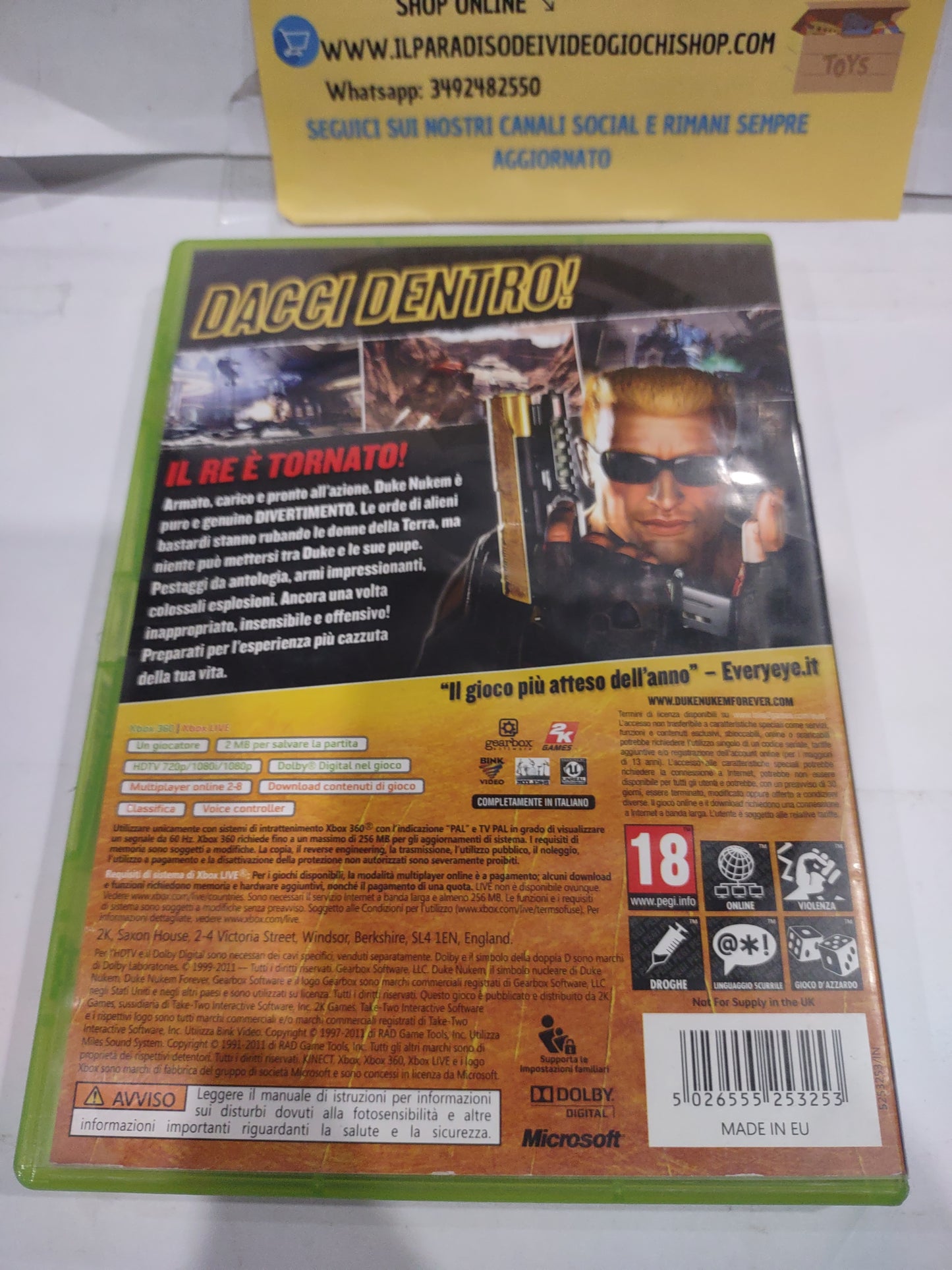 Gioco Xbox 360 Duke nukem forever
