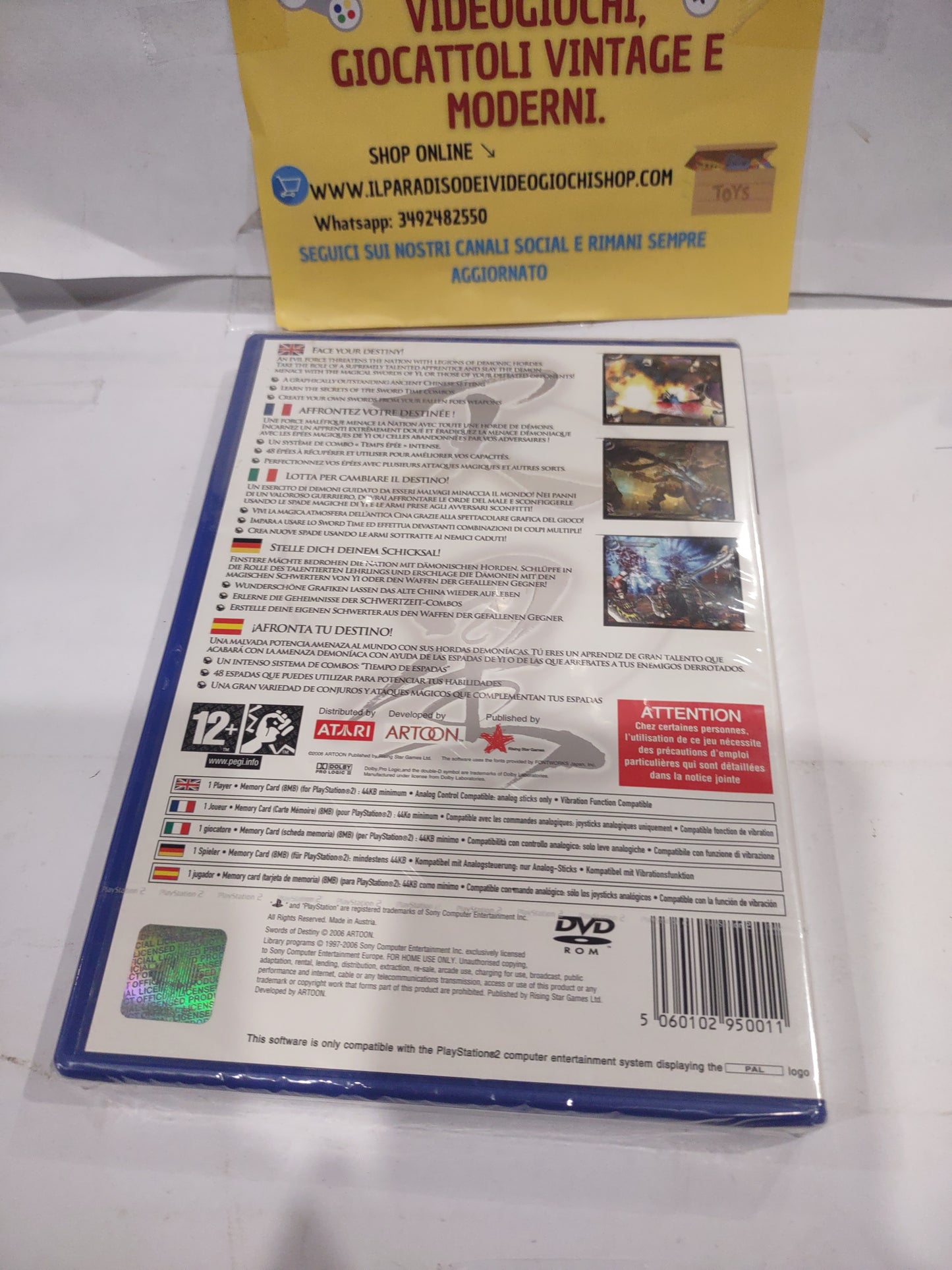 Gioco PlayStation PS2 sigillato swords of Destiny ita