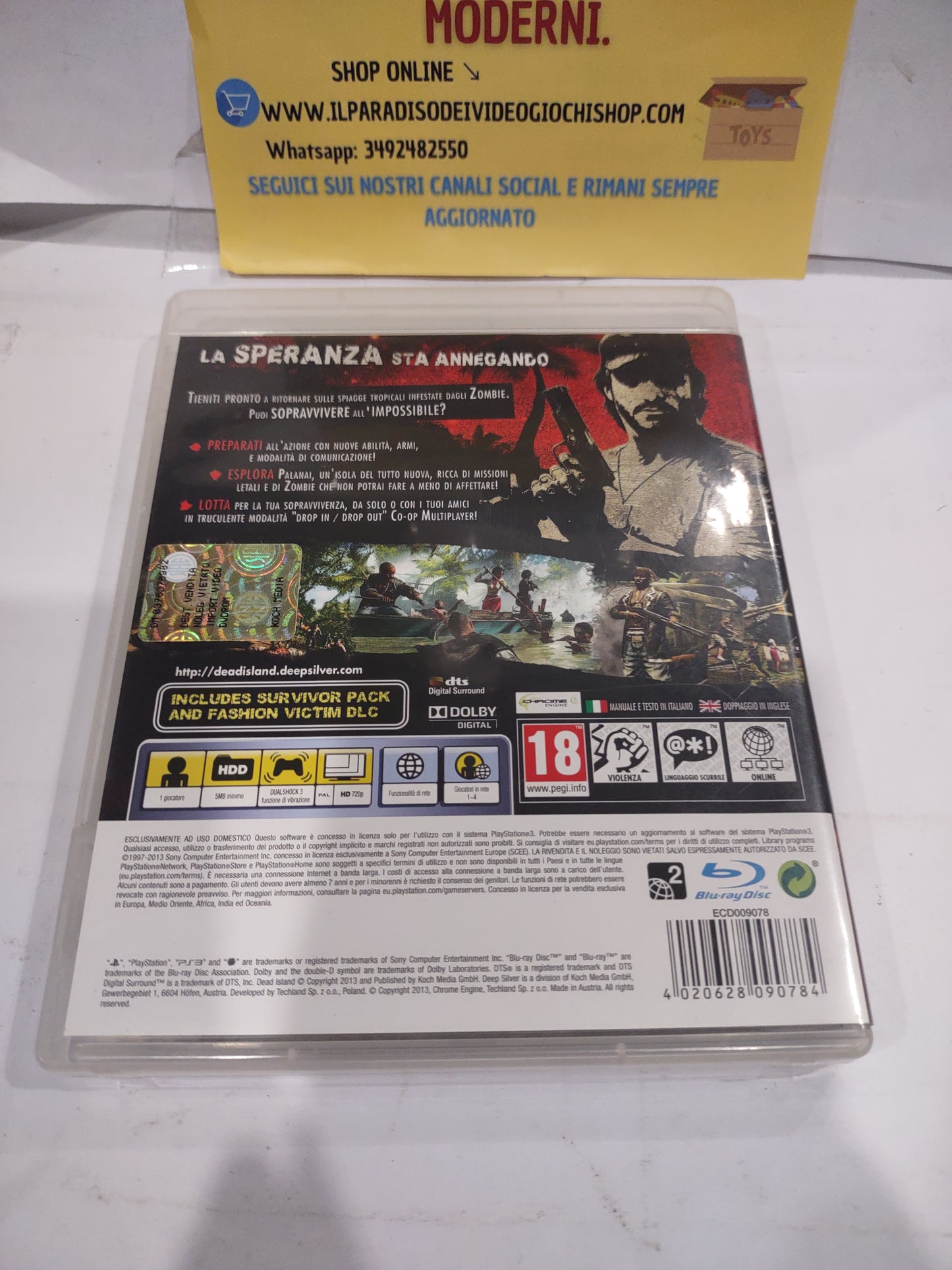Gioco PlayStation ps3 dead Island riptide special edition