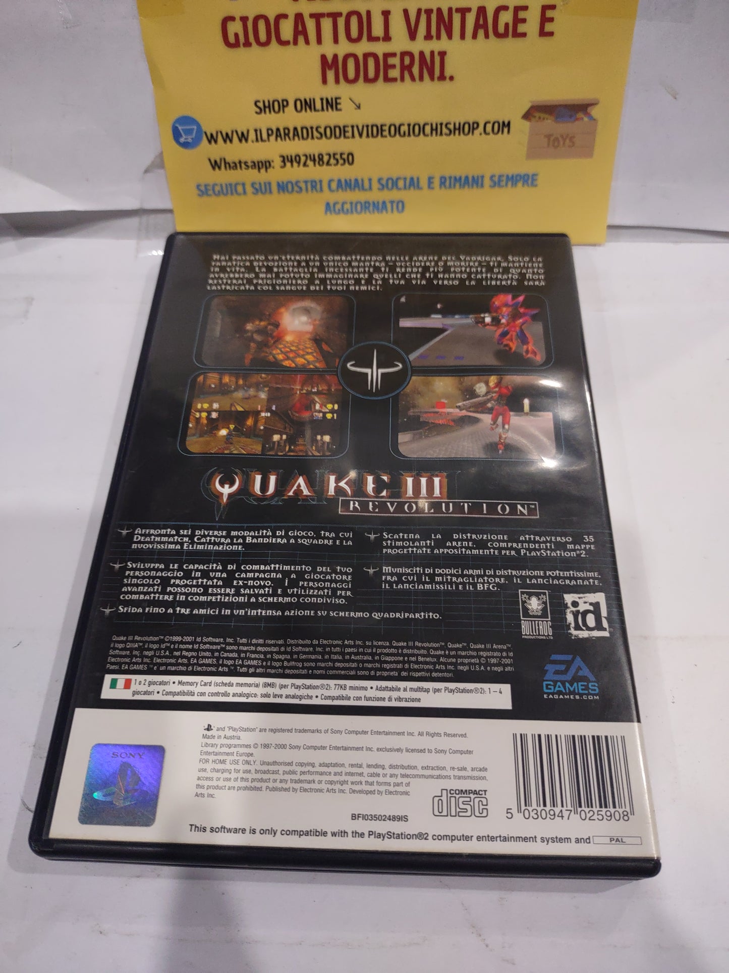 Gioco PlayStation PS2 quake 3 Revolution