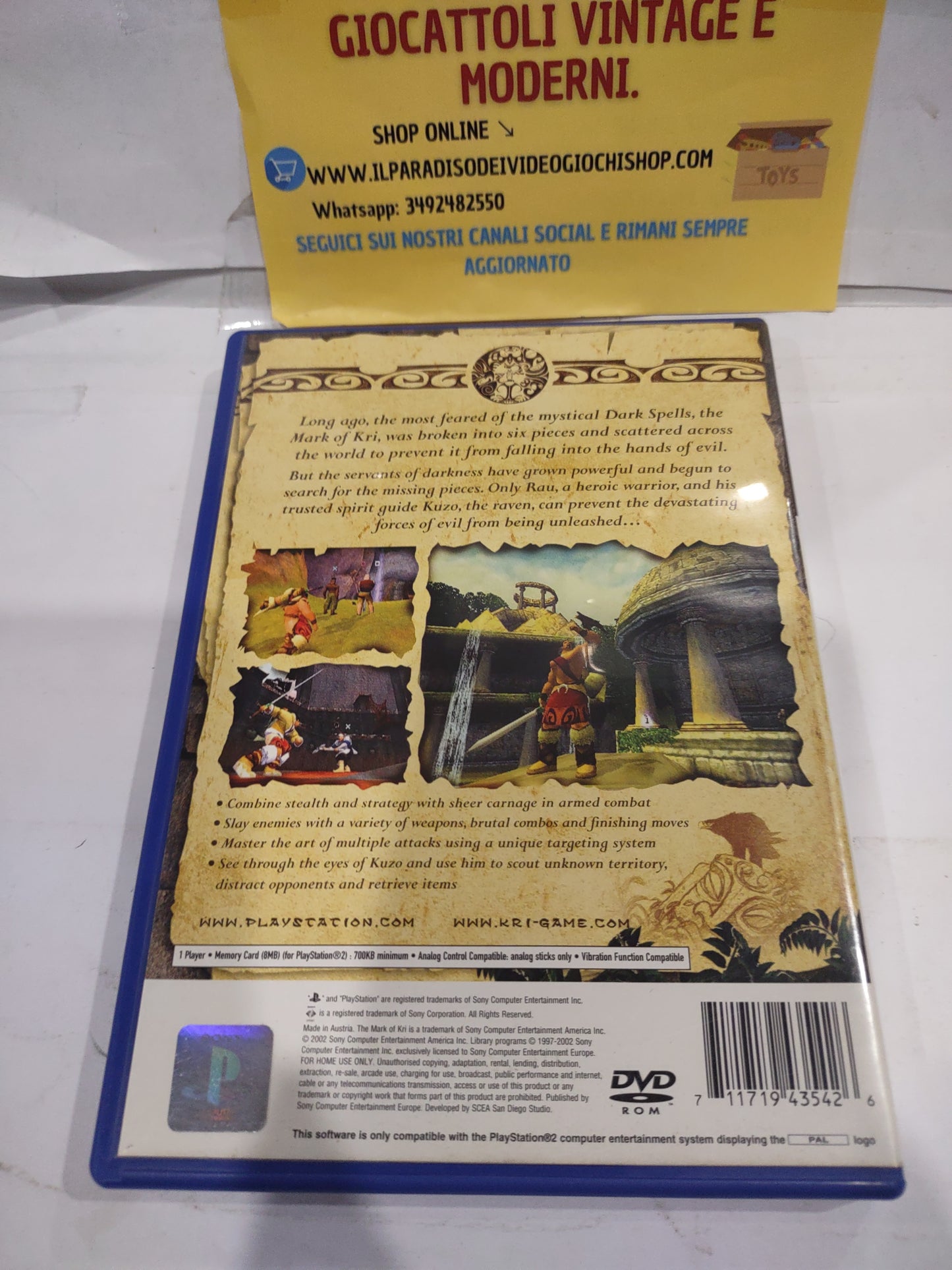 Gioco PlayStation PS2 the Mark of kri
