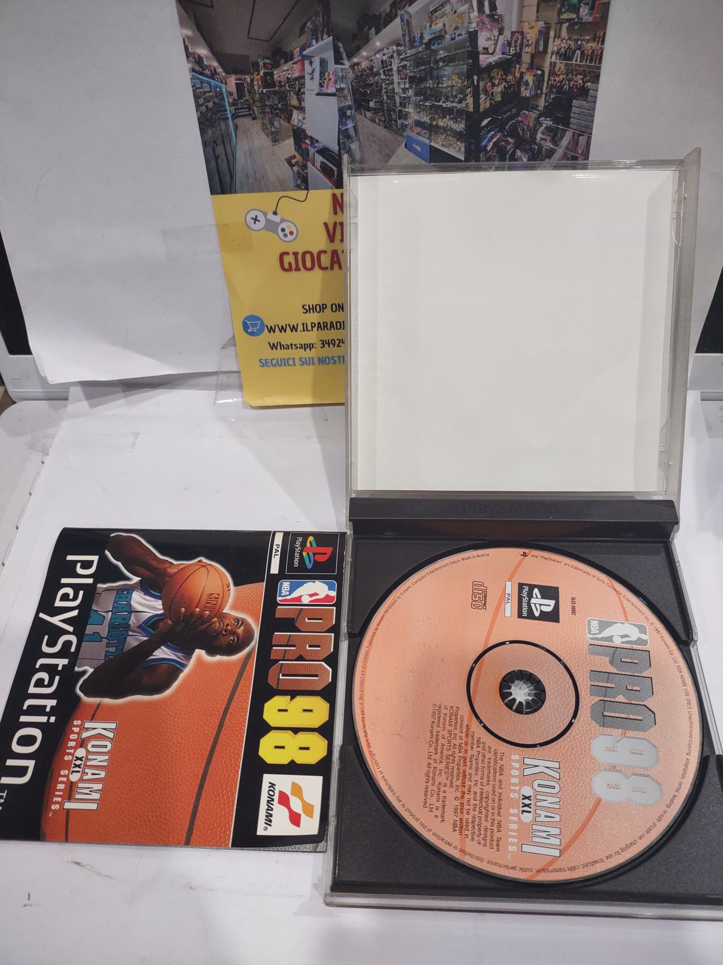 Gioco PlayStation PS1 basketball Nba pro 98