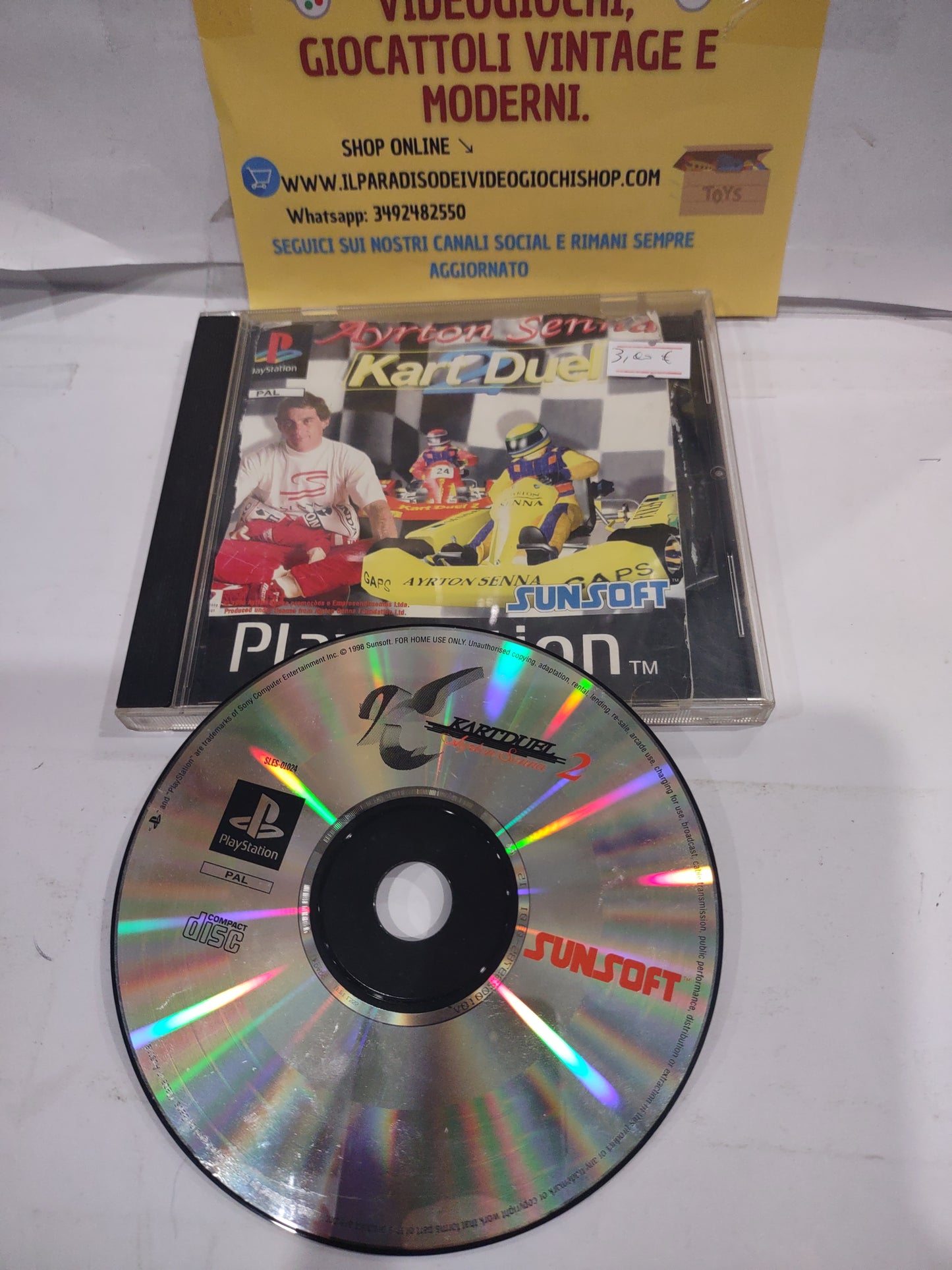 Gioco PlayStation PS1 Ayrton senna kart duel