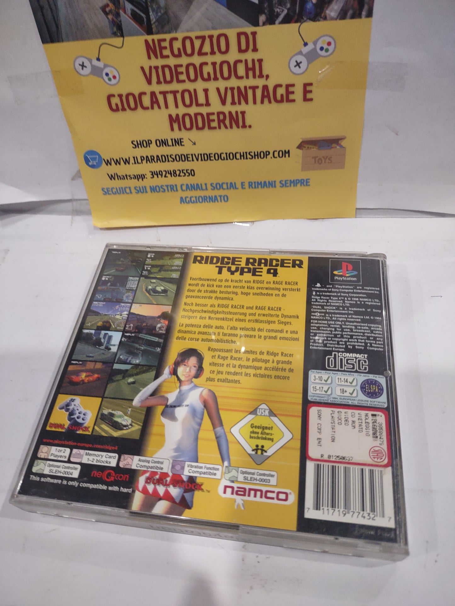 Gioco PlayStation PS1 Ridge Racer type 4