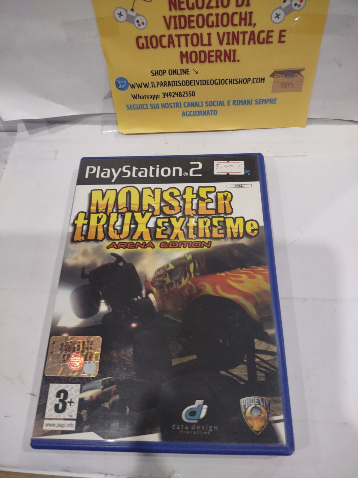 Gioco PlayStation PS2 Monster trux Extreme