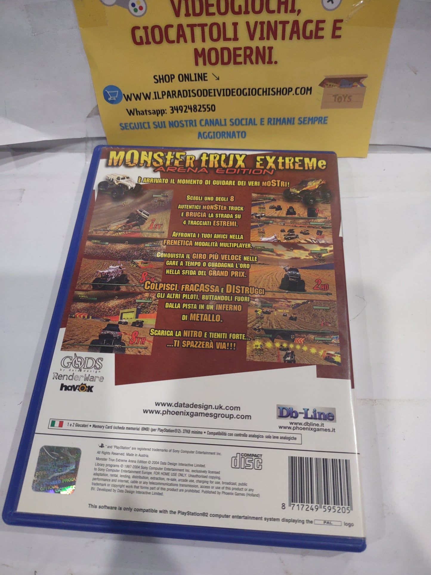 Gioco PlayStation PS2 Monster trux Extreme