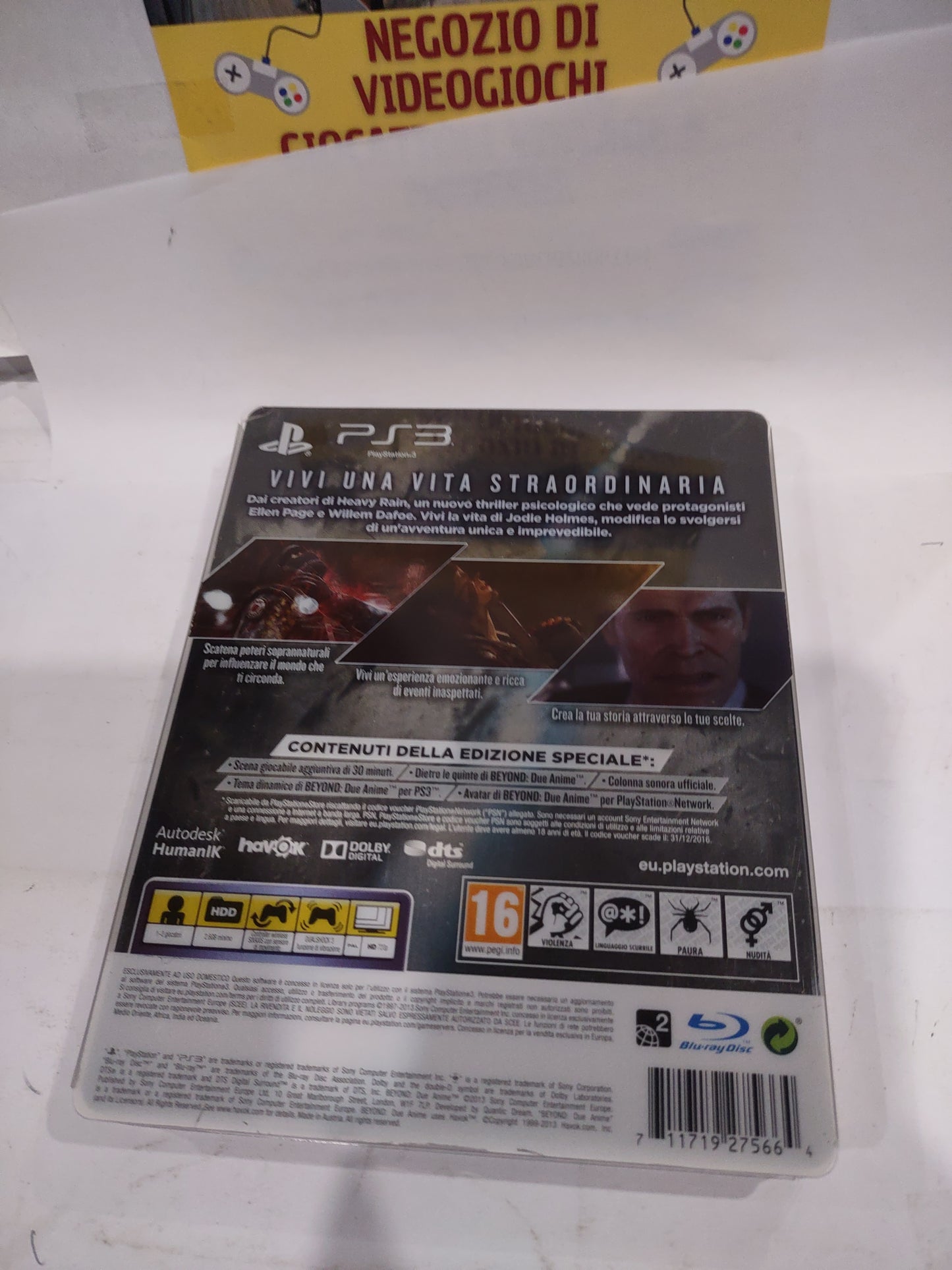 Gioco PlayStation PS3 beyond due anime edizione speciale steelbook