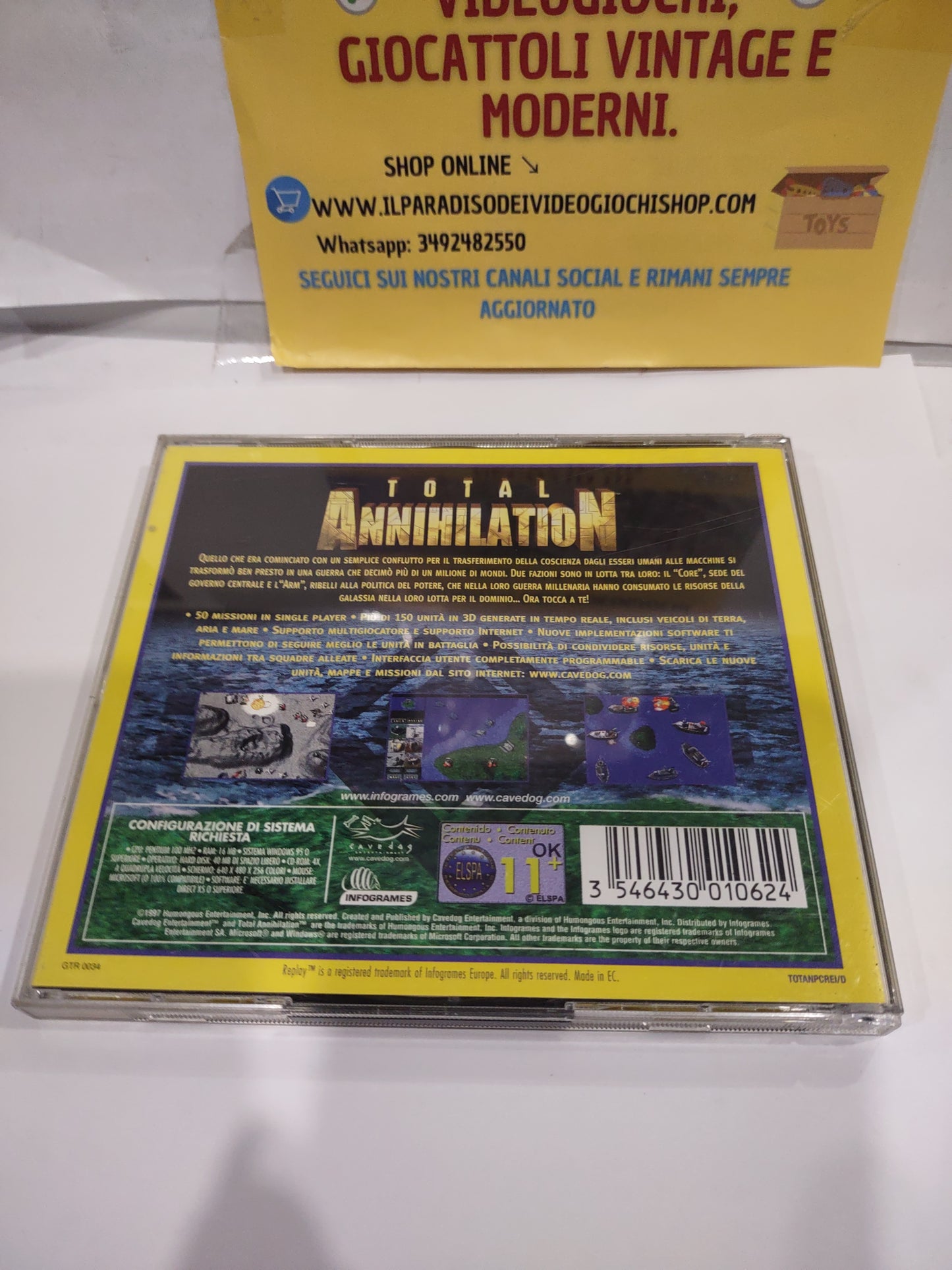 Gioco PC computer Total annihilation