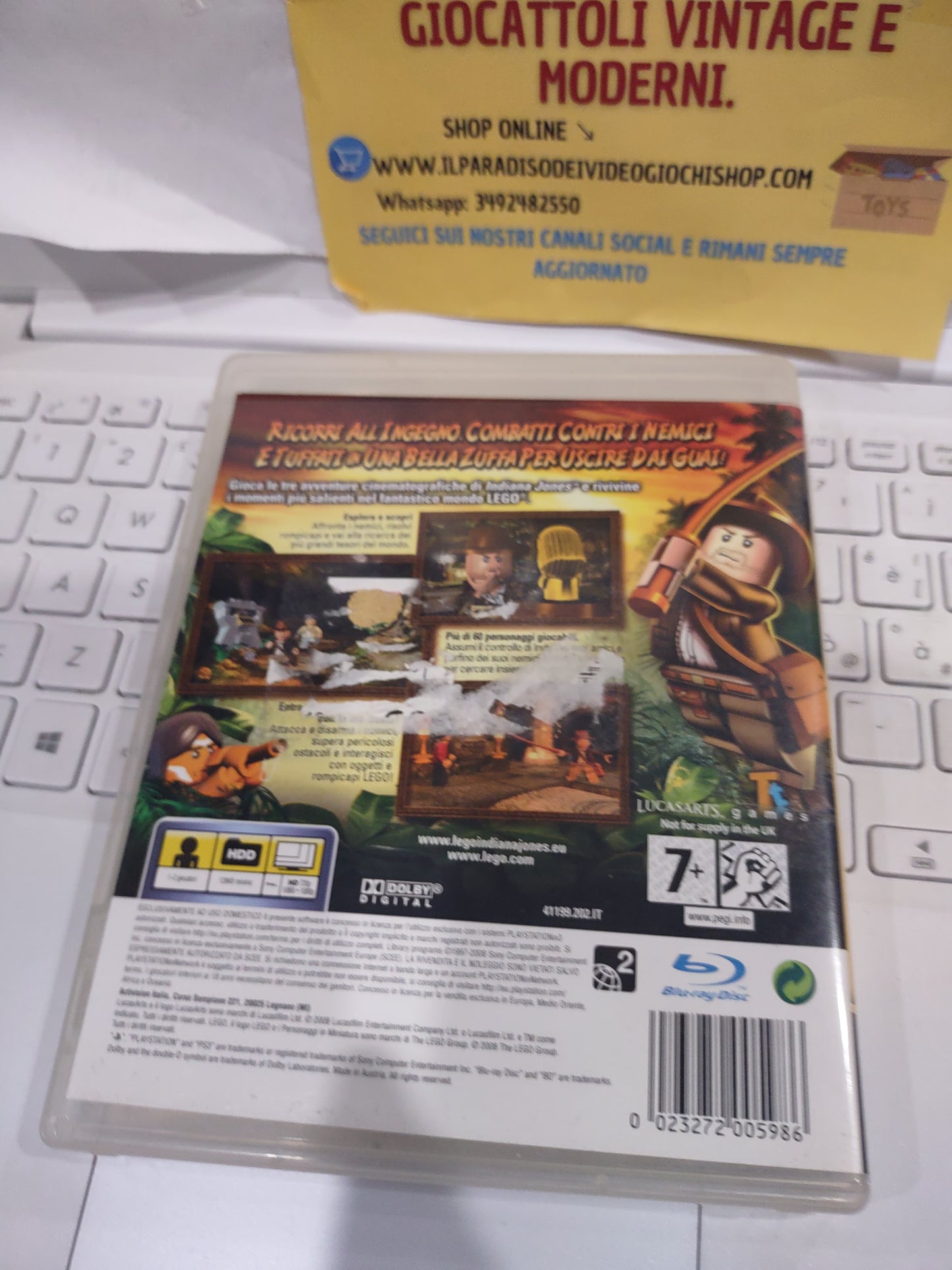 Gioco PlayStation ps3 lego Indiana Jones e le avventure originali