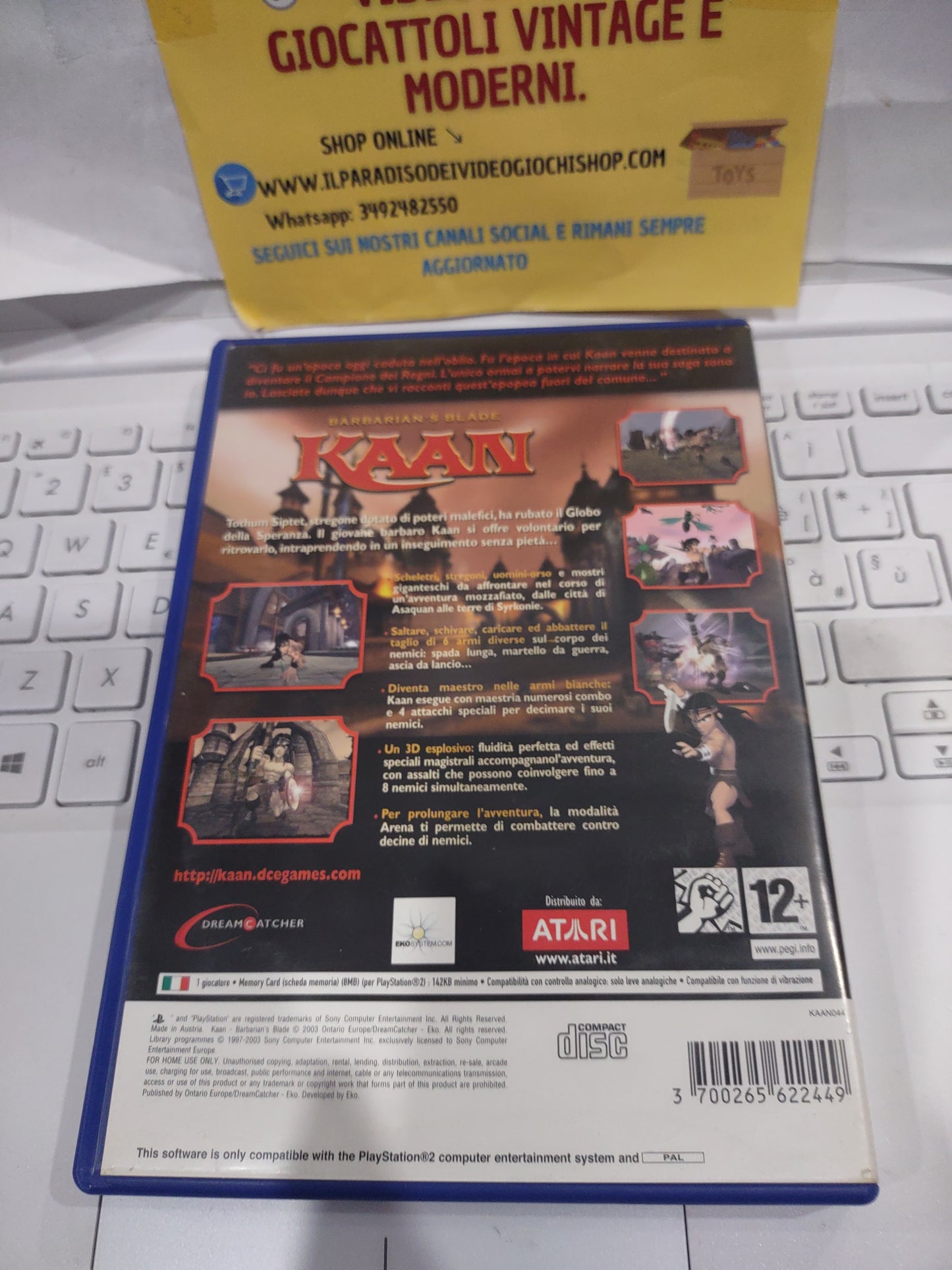 Gioco PlayStation PS2 barbarian's Blade Kaan ita
