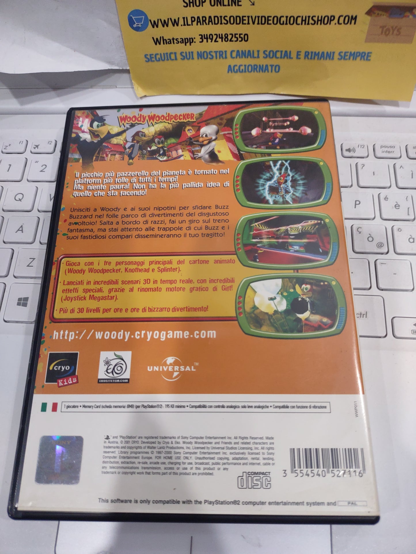 Gioco PlayStation PS2 Woody woodpecker