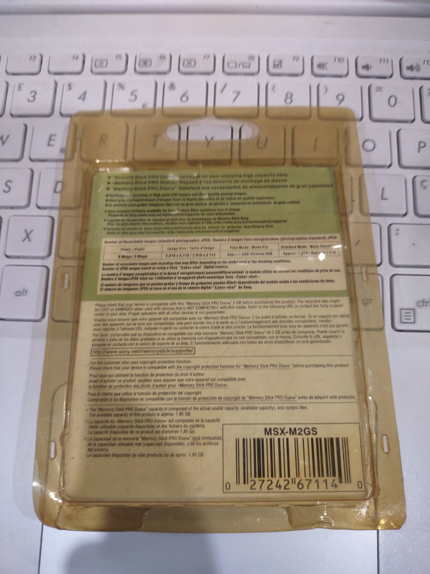 Memory card Sony PlayStation PSP Memory Stick Pro Duo 2GB