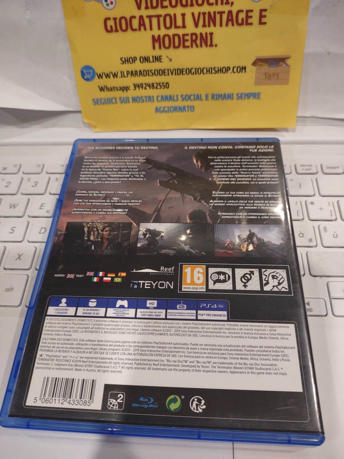 Gioco PlayStation PS4 Terminator resistance