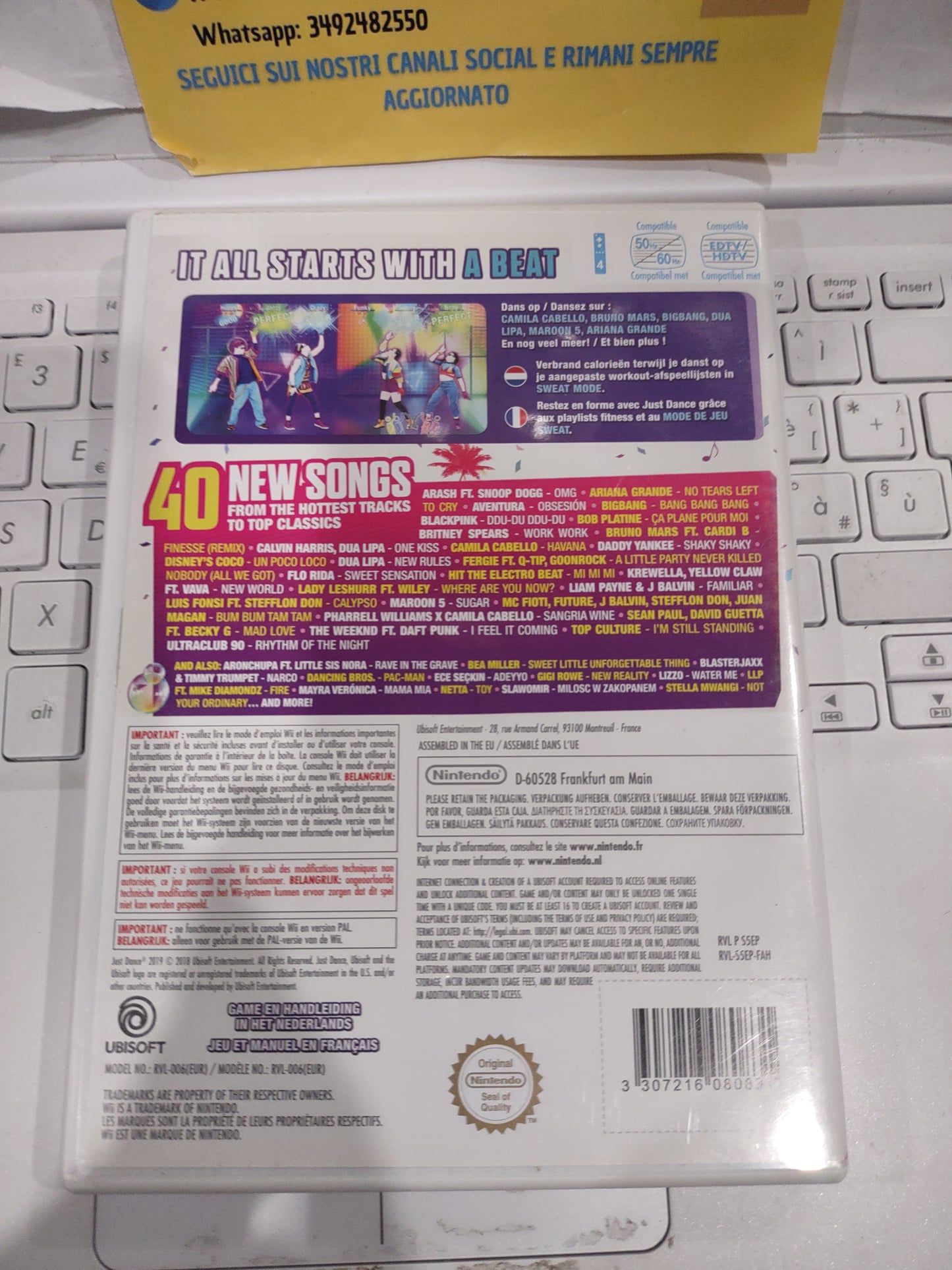 Gioco Nintendo Wii Just dance 2019