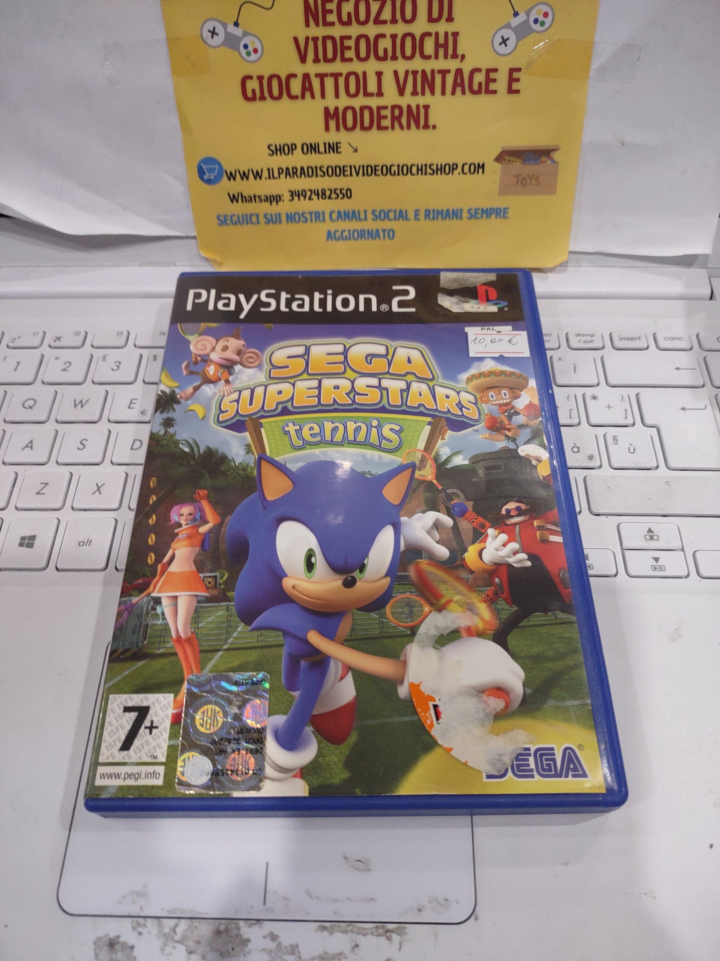 Gioco PlayStation PS2 sega superstars tennis Sonic