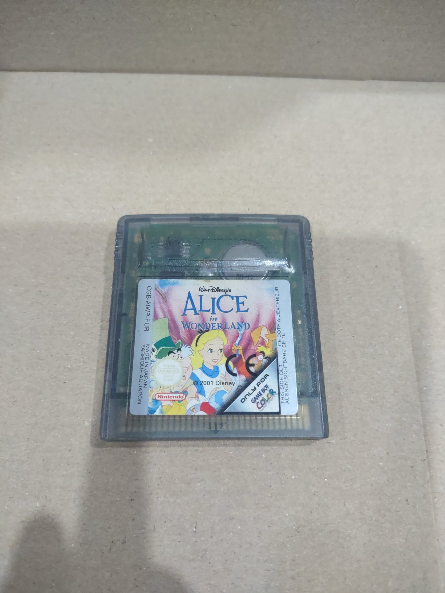 Gioco Nintendo game boy color Alice in Wonderland Disney