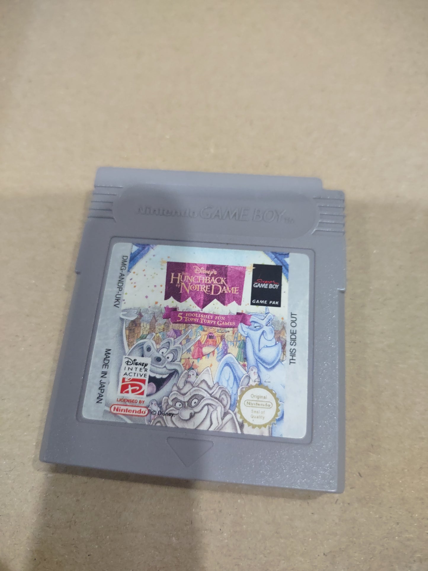 Gioco Nintendo gameboy Disney notre dame