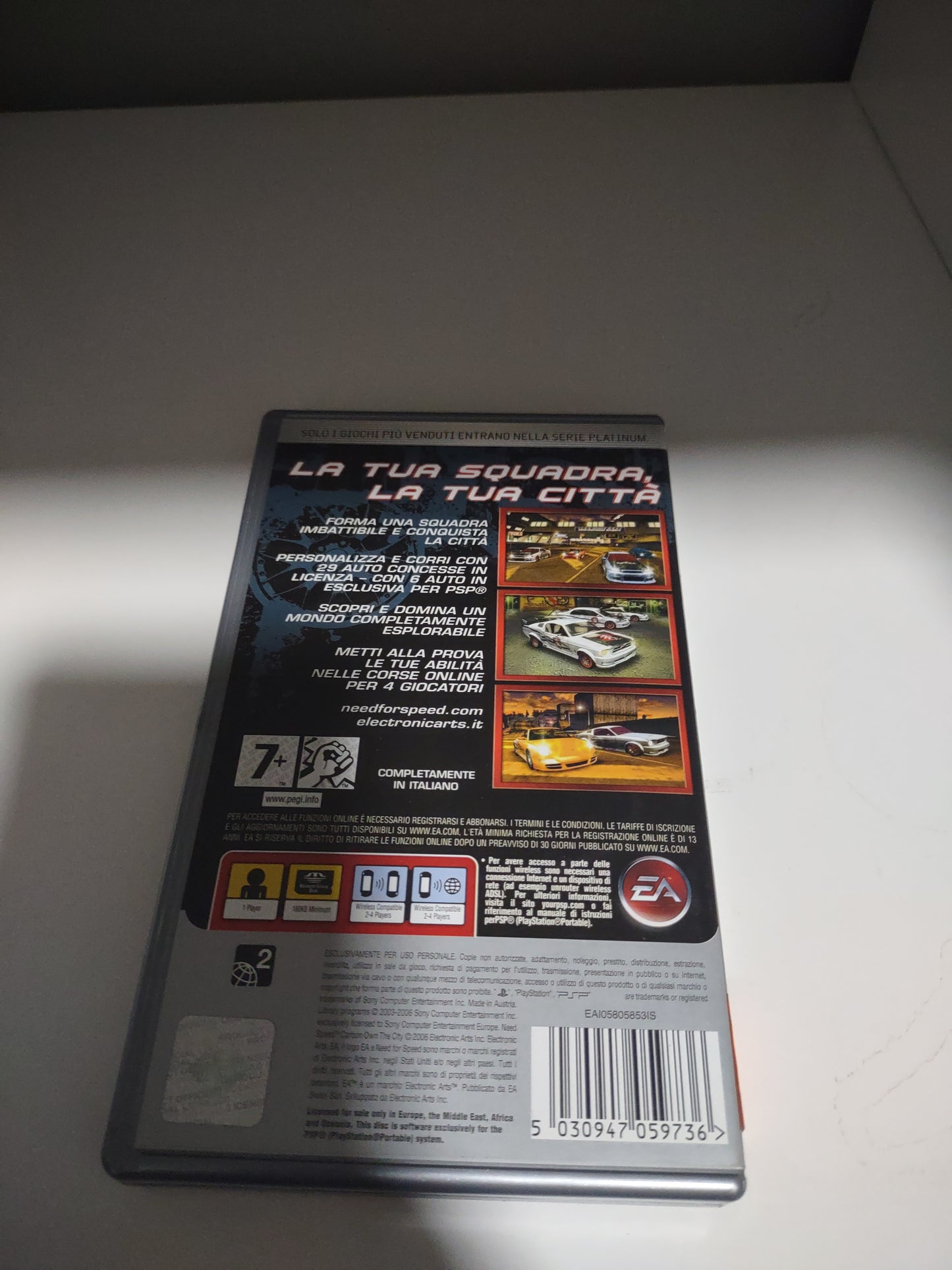 Gioco PlayStation PSP Need for Speed carbon own the city