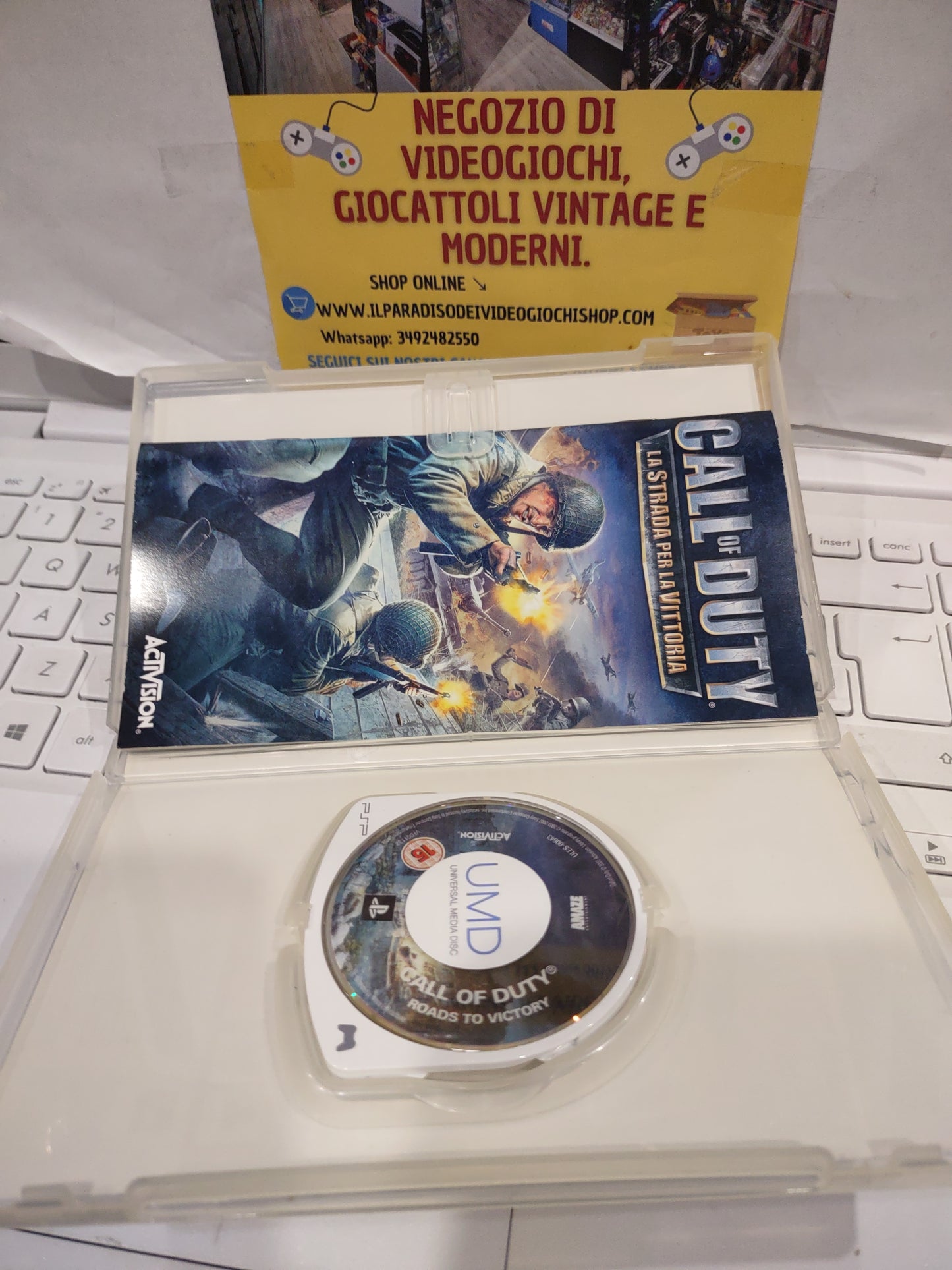 Gioco PlayStation PSP call of duty la strada per la vittoria