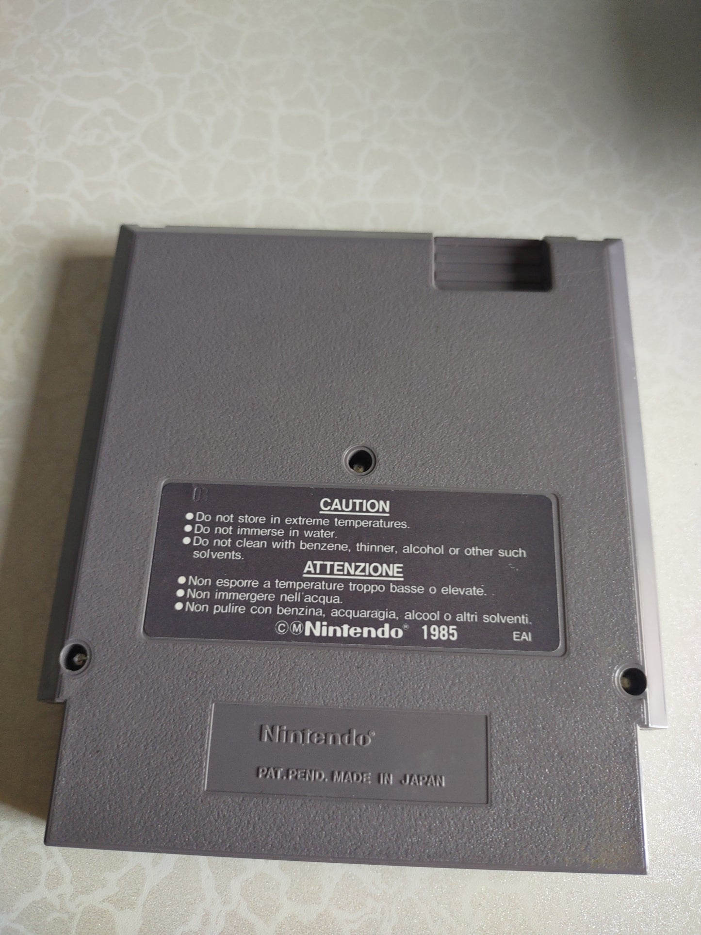 Gioco Nintendo nes Total recall PAL ita