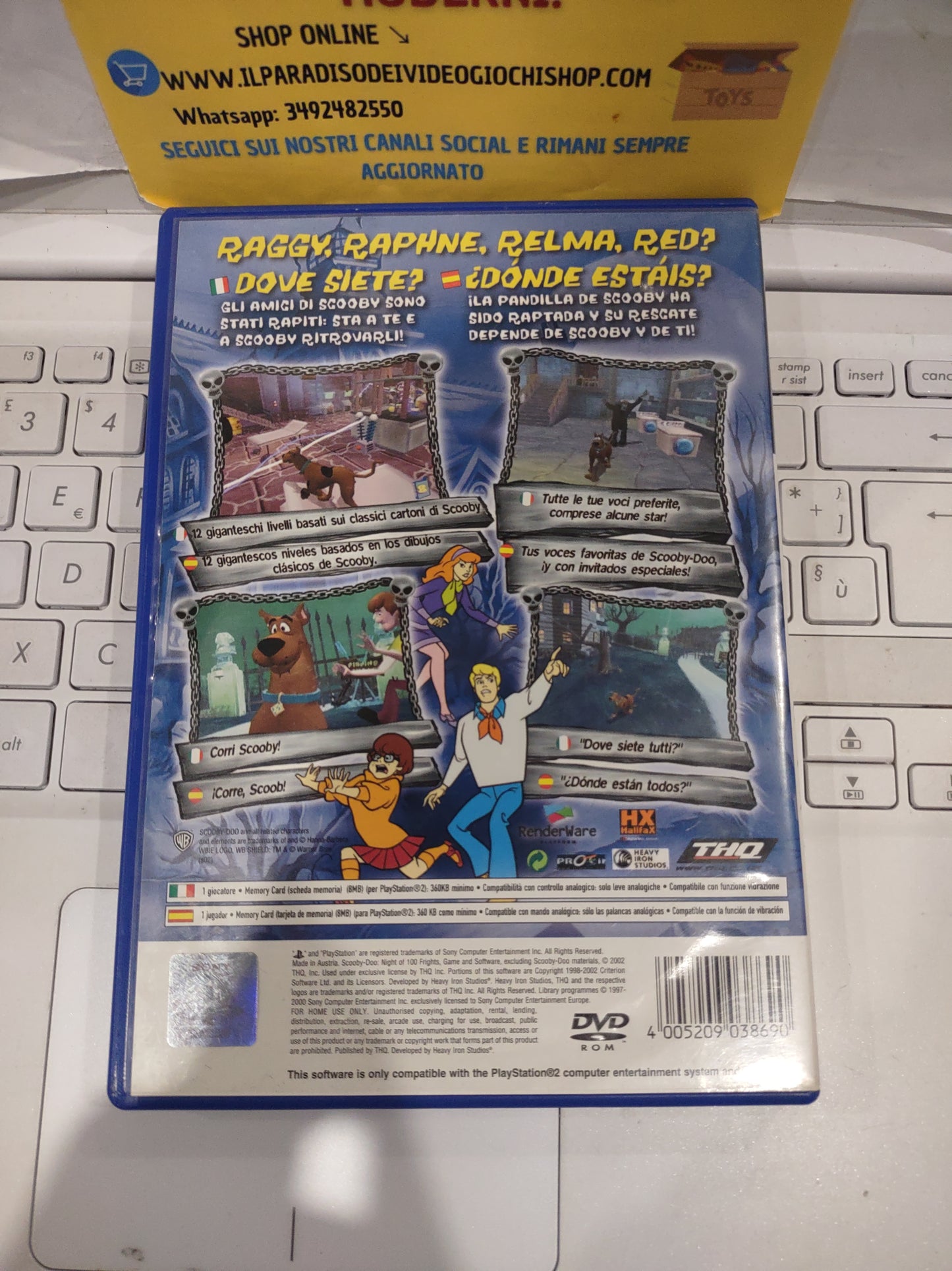 Gioco PlayStation PS2 Scooby-Doo night of 100 frights