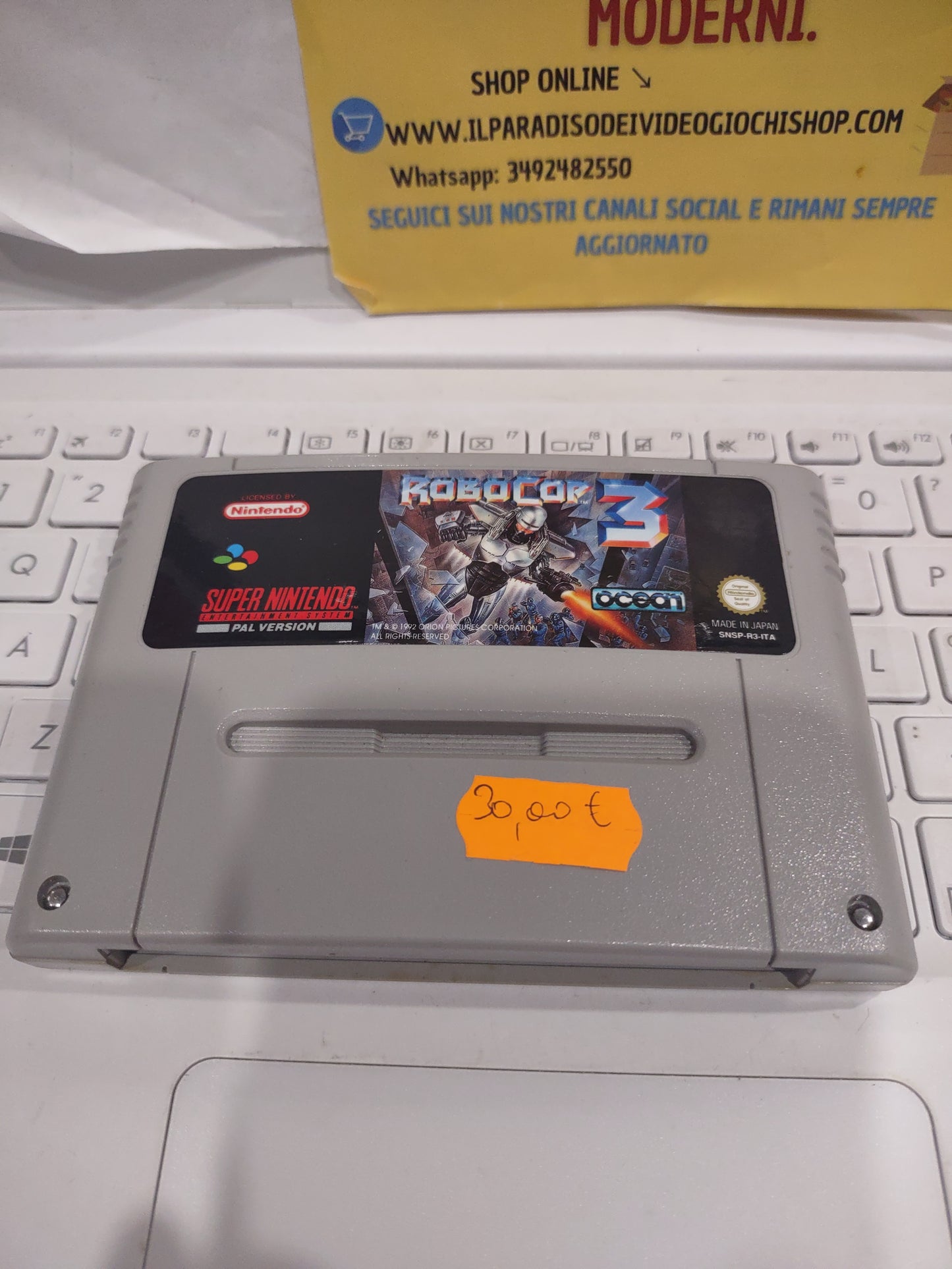 Gioco Nintendo SNES super Nintendo RoboCop 3 PAL