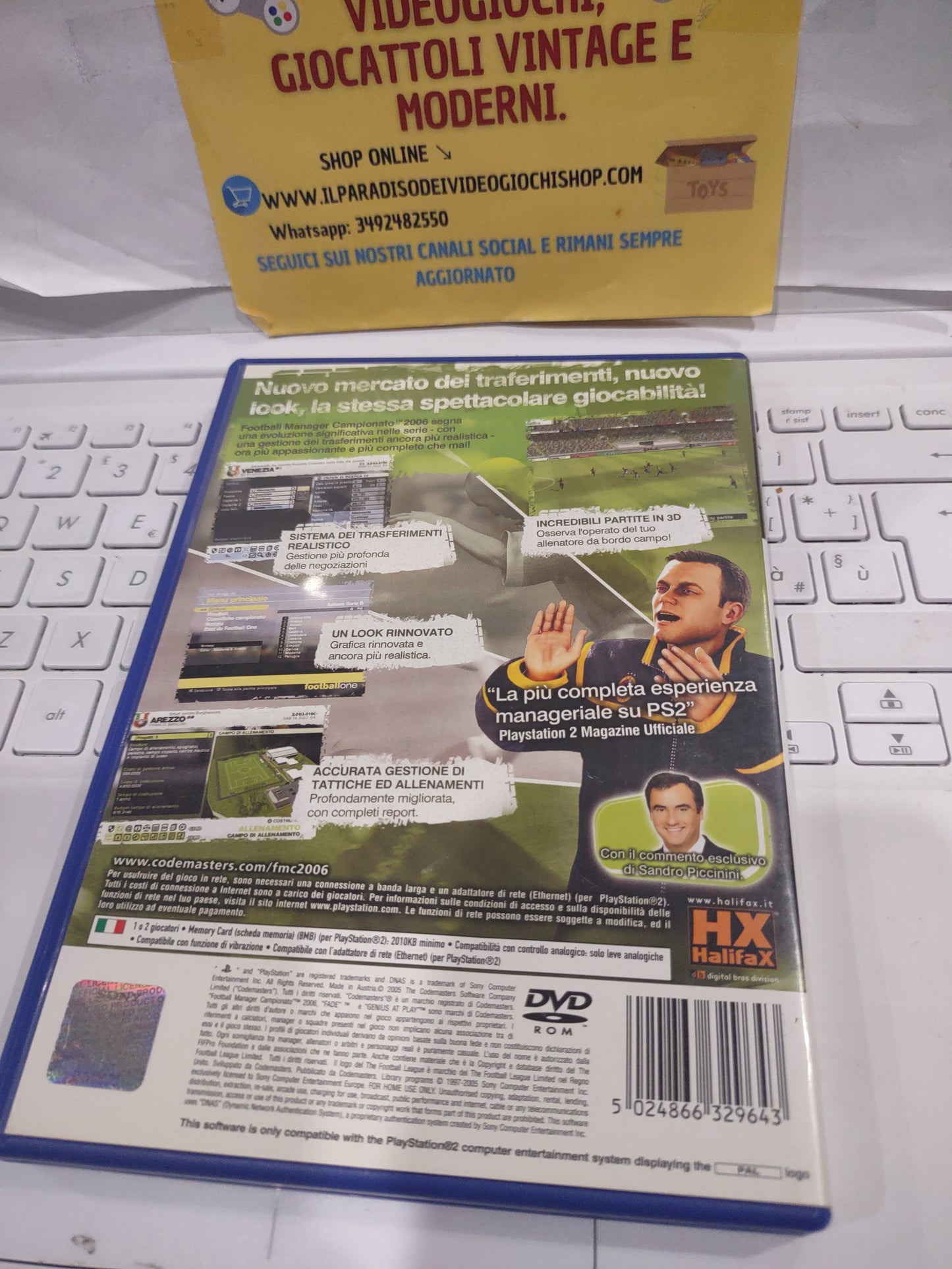 Gioco PlayStation PS2 football manager campionato 2006