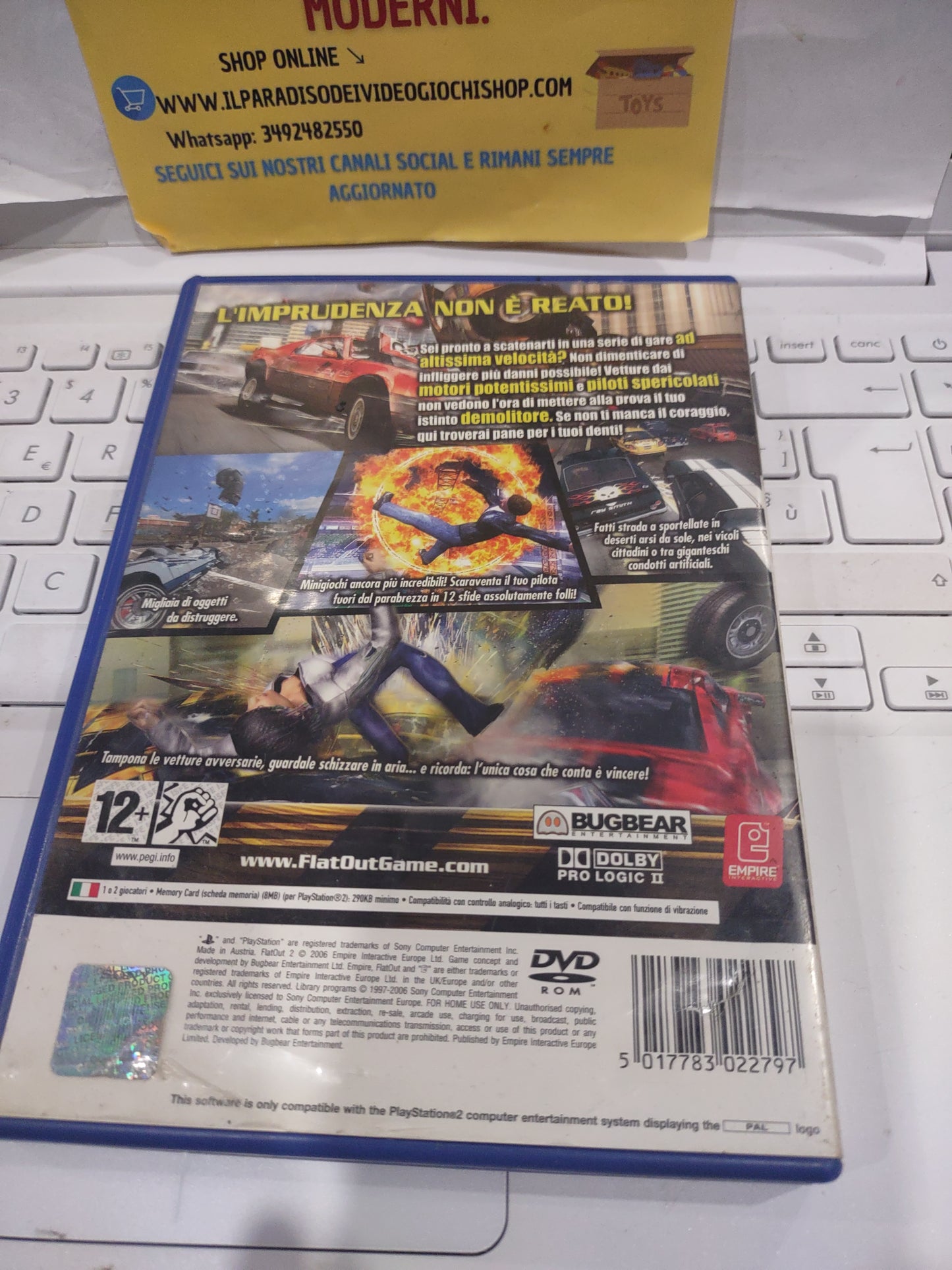 Gioco PlayStation PS2 flatout 2 PAL ita