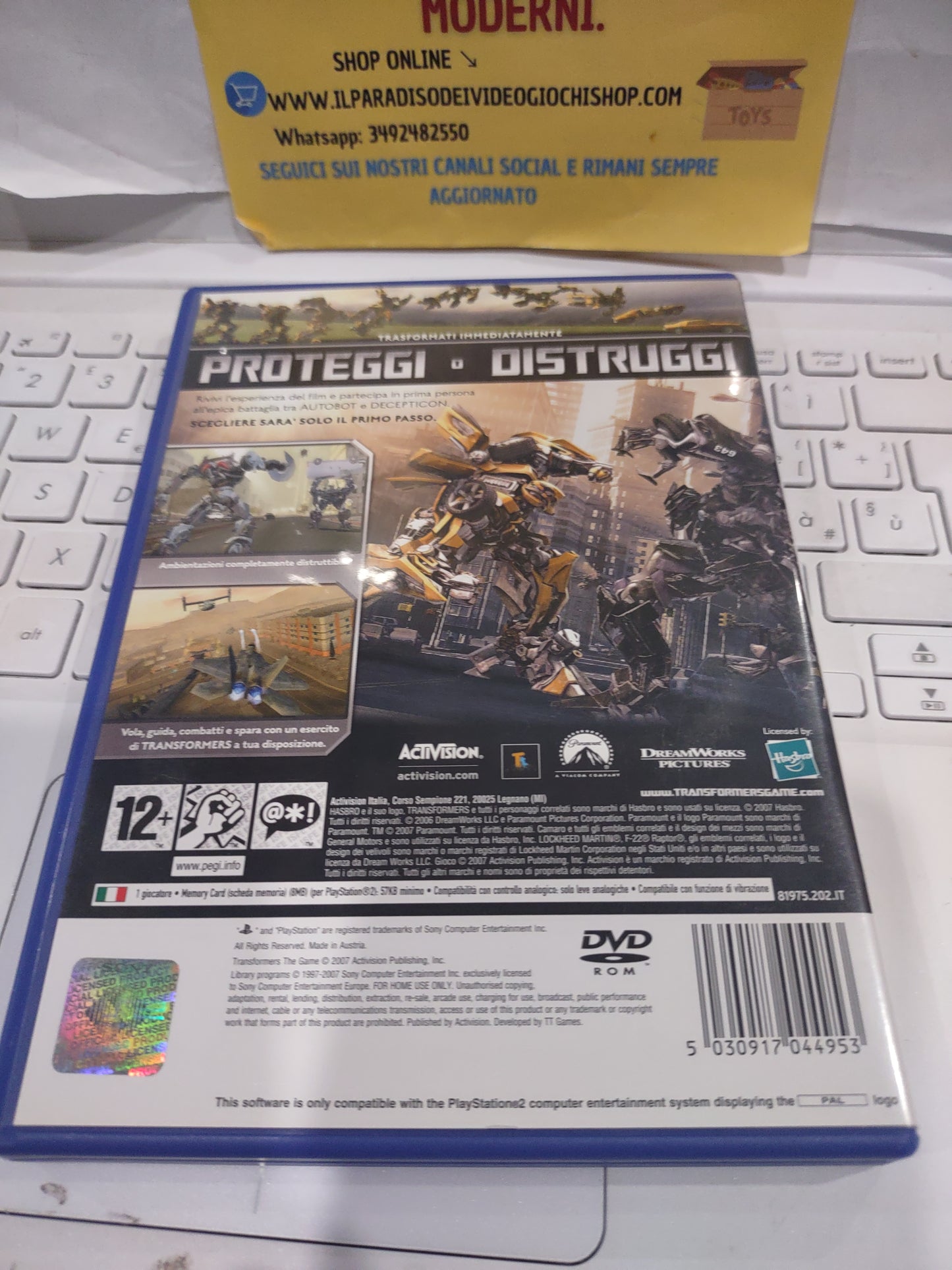 Gioco PlayStation PS2 Transformers the game