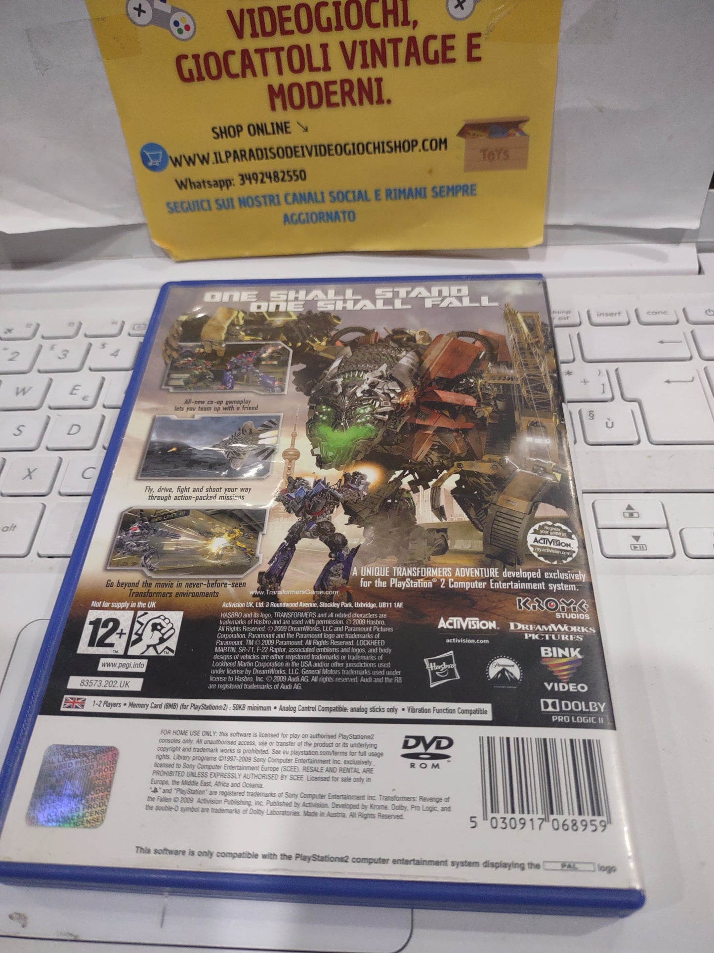 Gioco PlayStation PS2 Transformers Revenge of the fallen