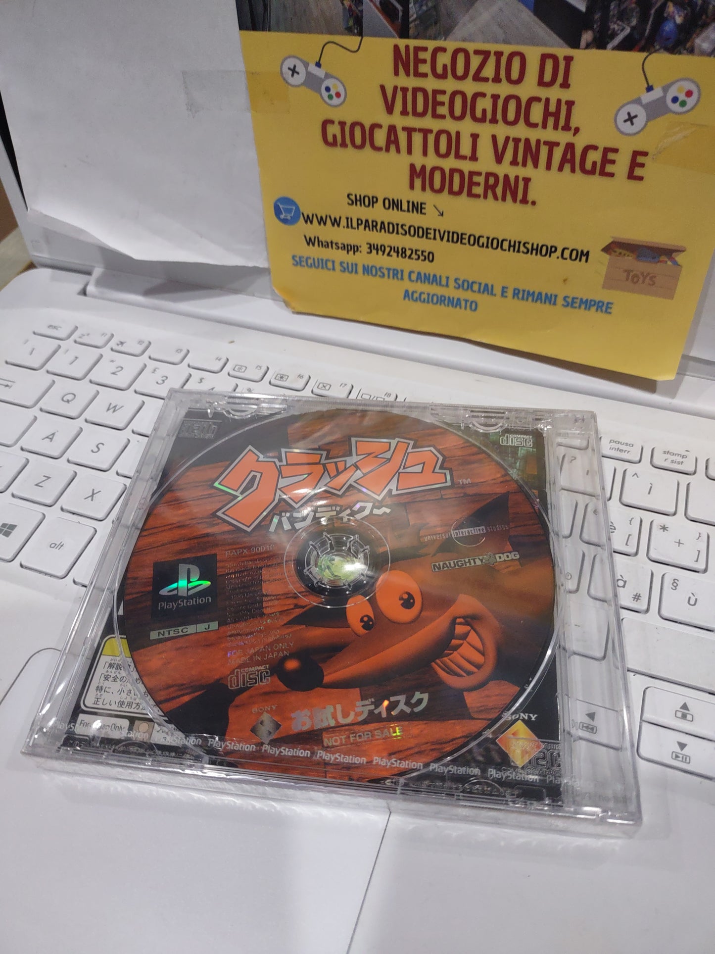 Gioco PlayStation PS1 crash Bandicoot demo trial disc Limited sealed Japan