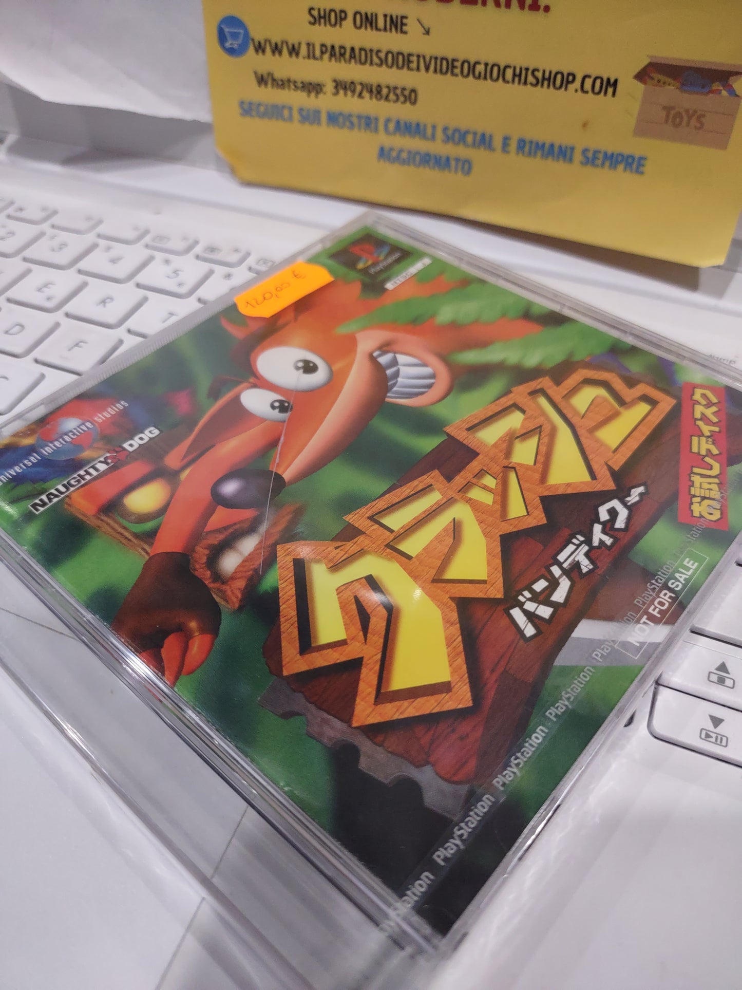 Gioco PlayStation PS1 crash Bandicoot demo trial disc Limited sealed Japan