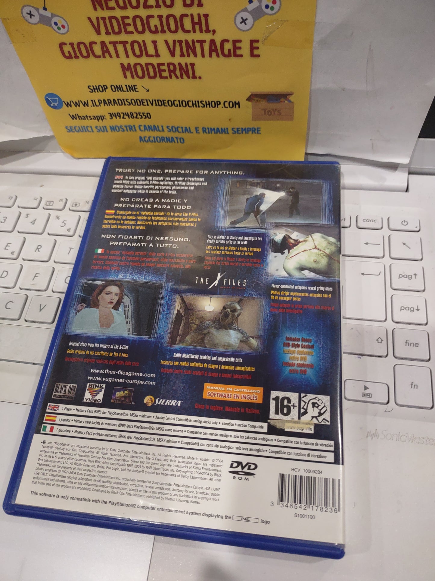 Gioco PlayStation PS2 the x files resist or serve PAL ITA
