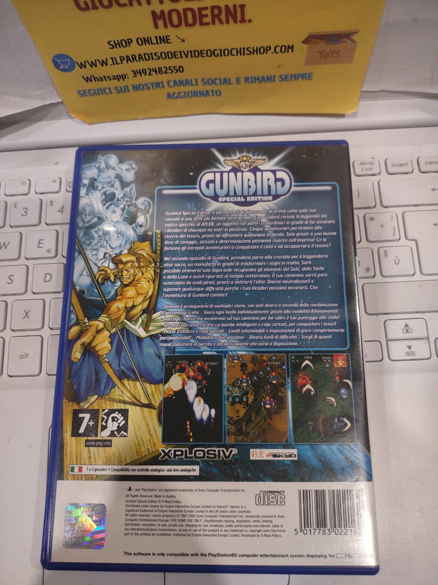 Gioco PlayStation PS2 gunbird PAL special edition