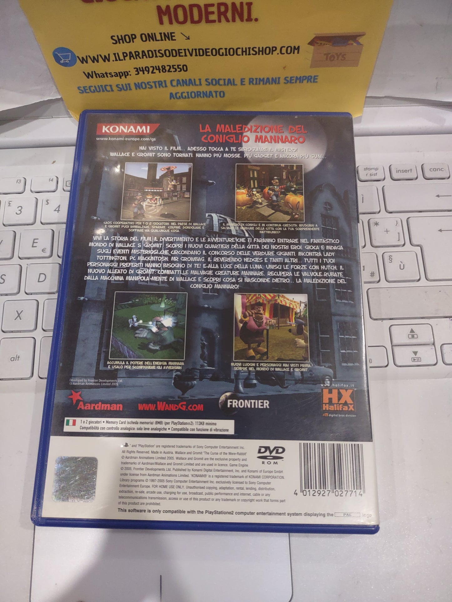 Gioco PlayStation PS2 Wallace and gromit la maledizione del coniglio mannaro