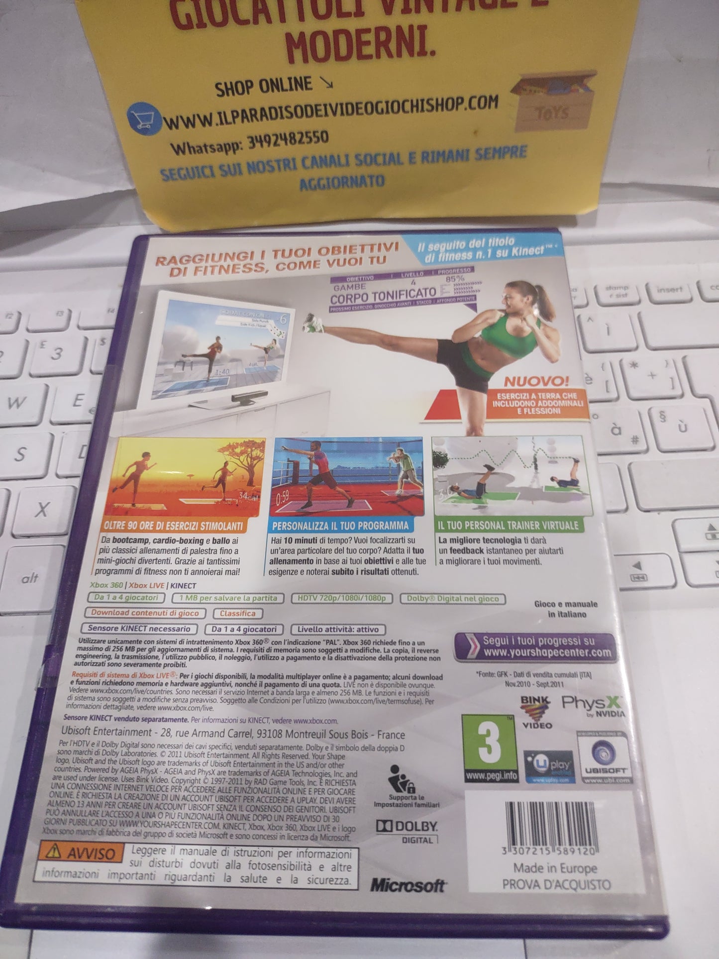 Gioco Xbox 360 Kinect your shape fitness evolved 2012