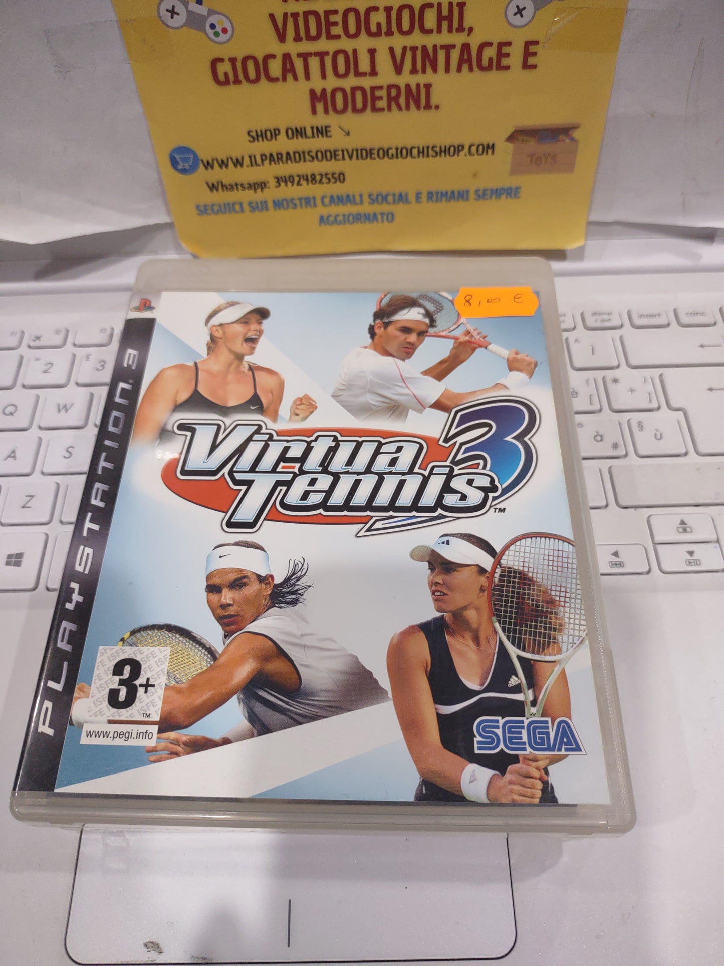 Gioco PlayStation ps3 virtua tennis 3