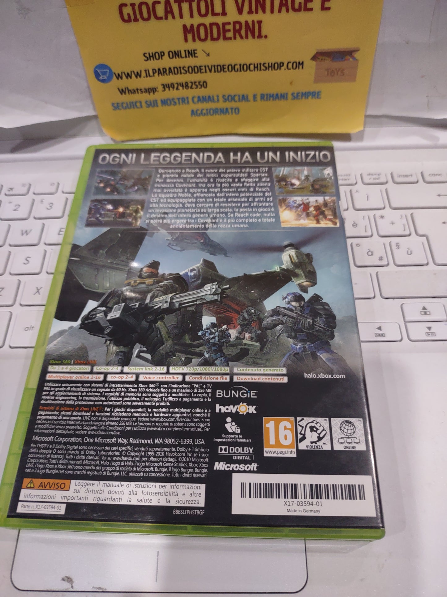 Gioco Xbox 360 halo reach bundle copy