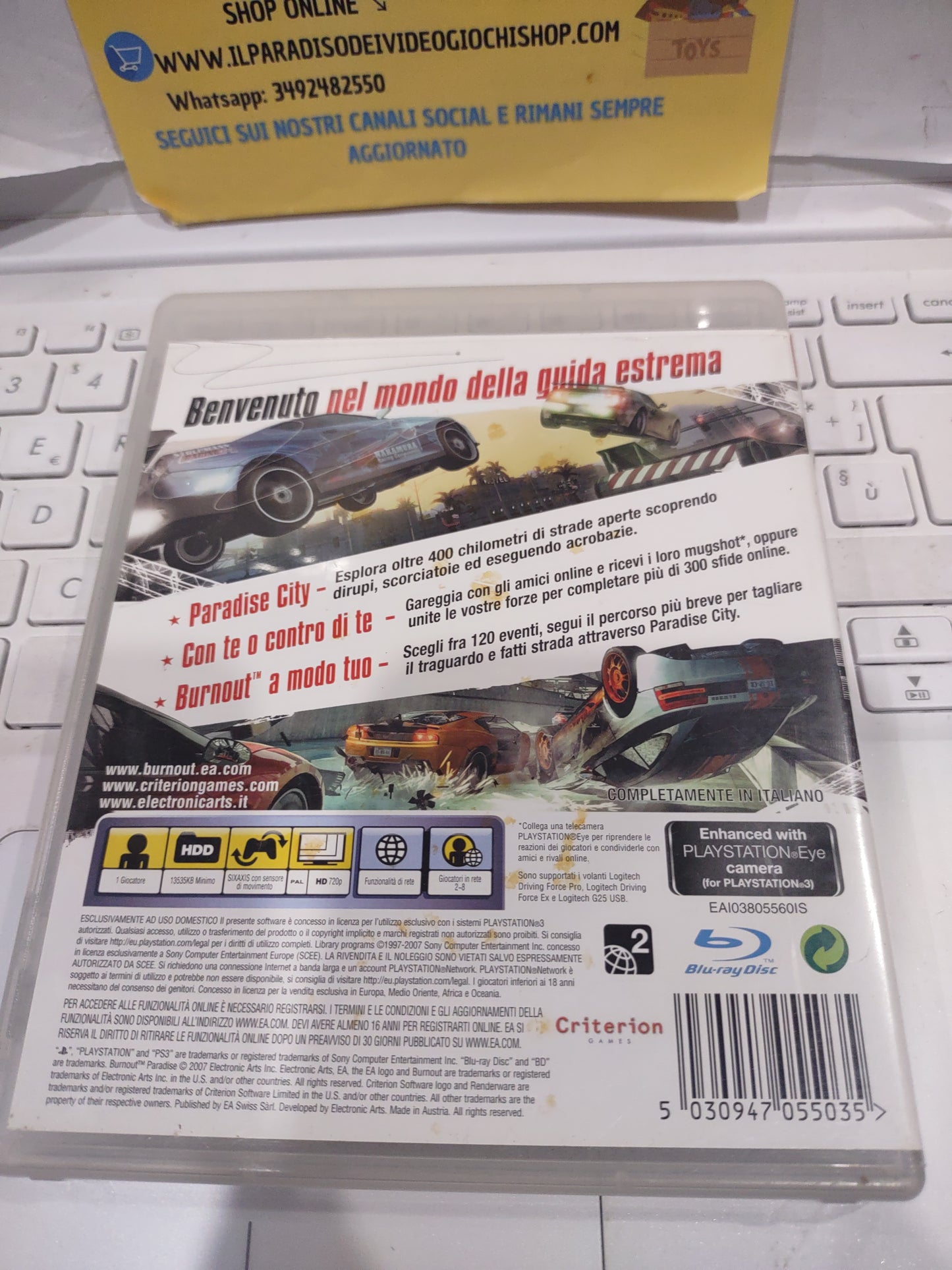 Gioco PlayStation ps3 burnout Paradise