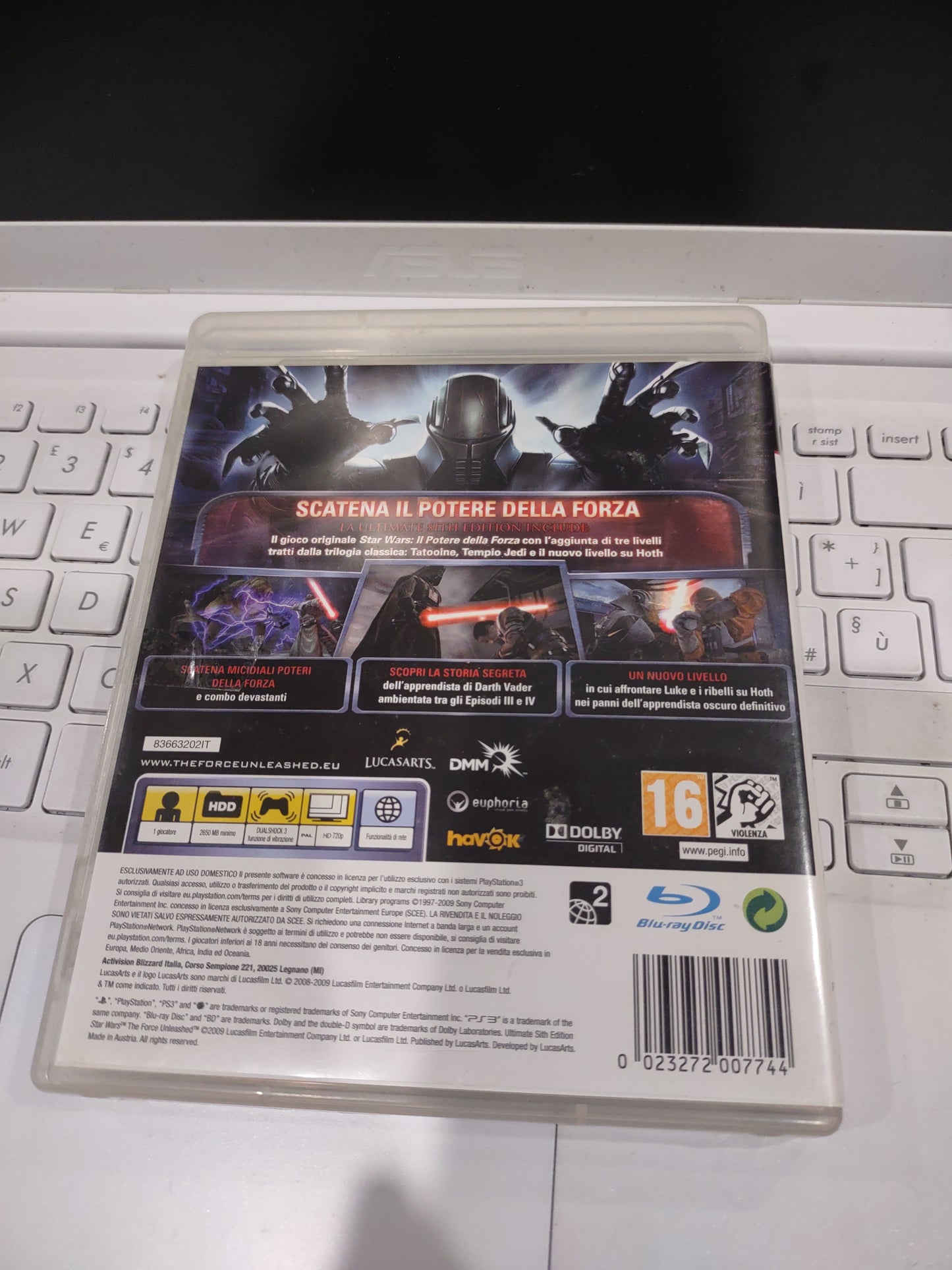 Gioco PlayStation ps3 star Wars il potere dell forza ultimate sith edition