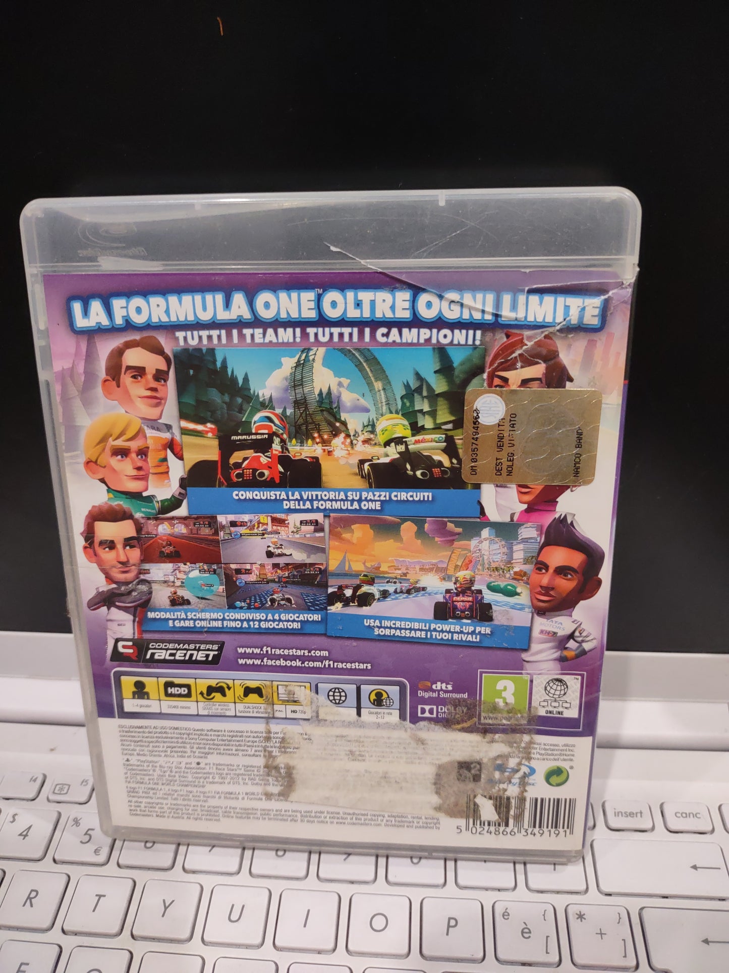 Gioco PlayStation ps3 F1 race stars