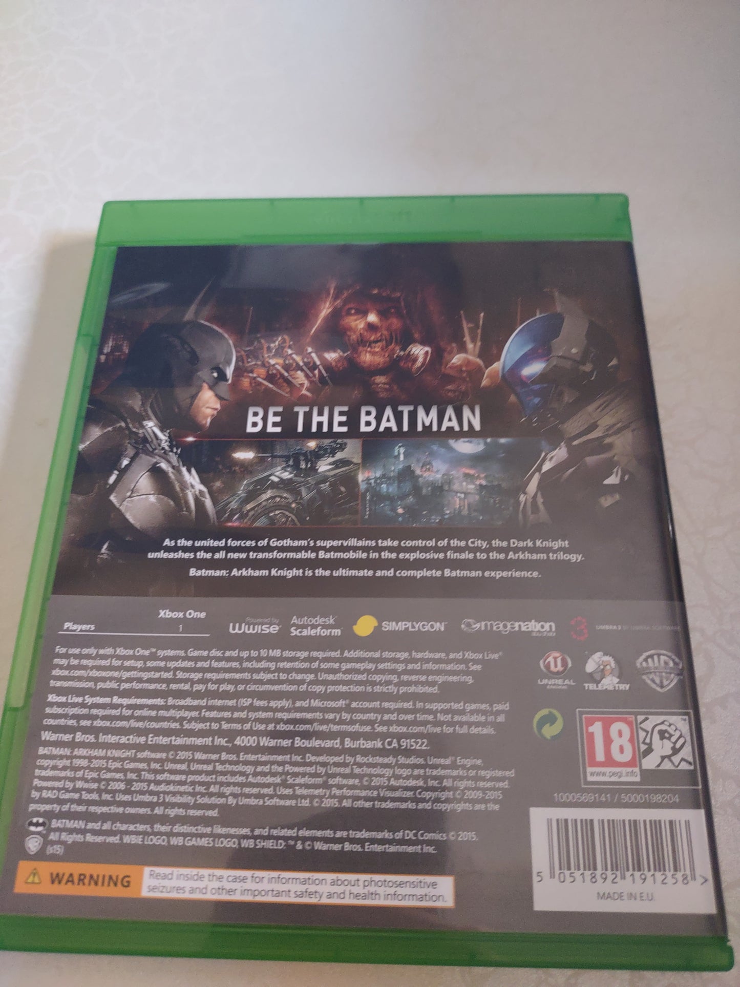 Gioco Xbox One Batman Arkham knight