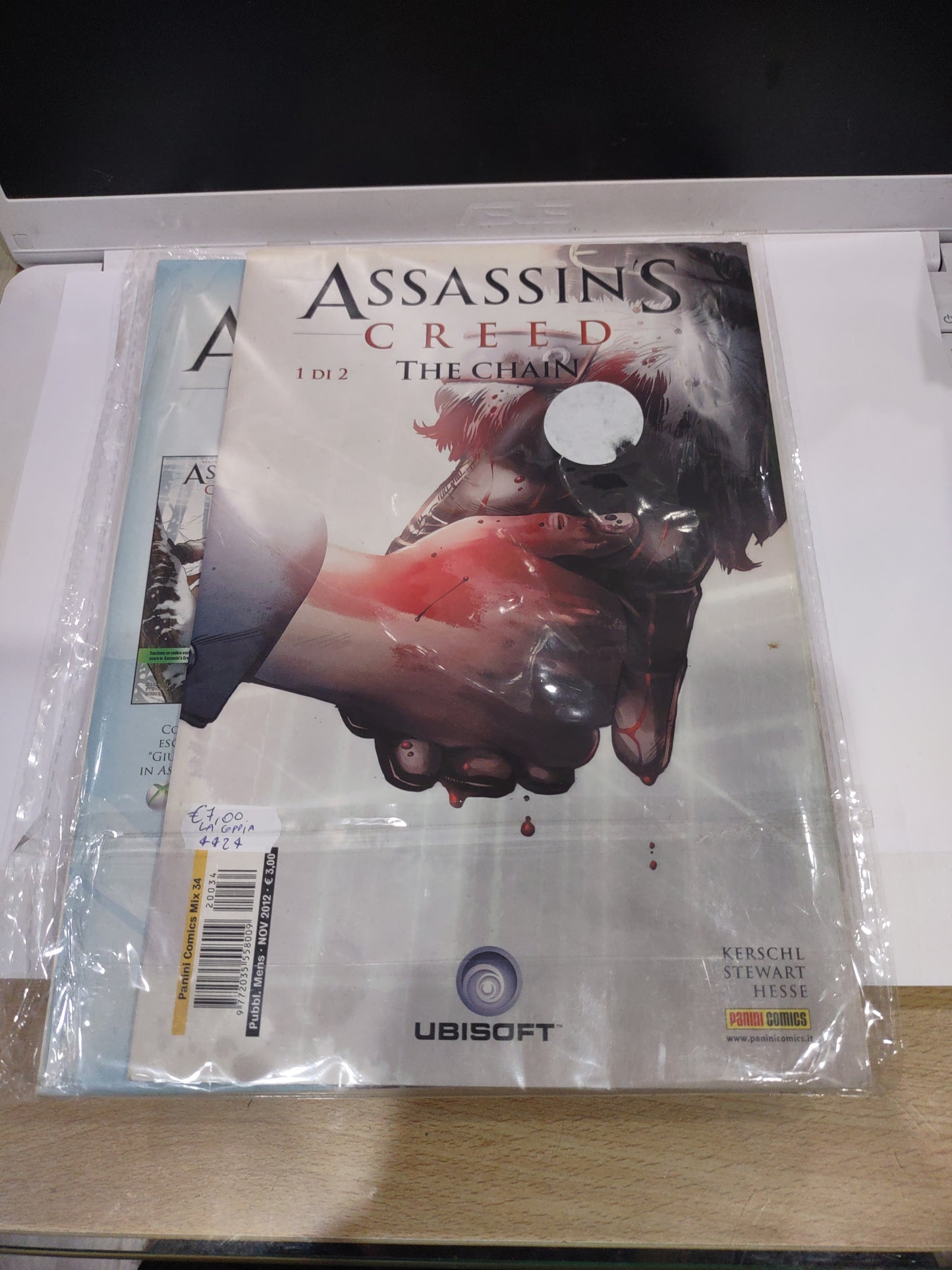 Fumetto Assassin's creed the chain Panini comics parte 1 e 2