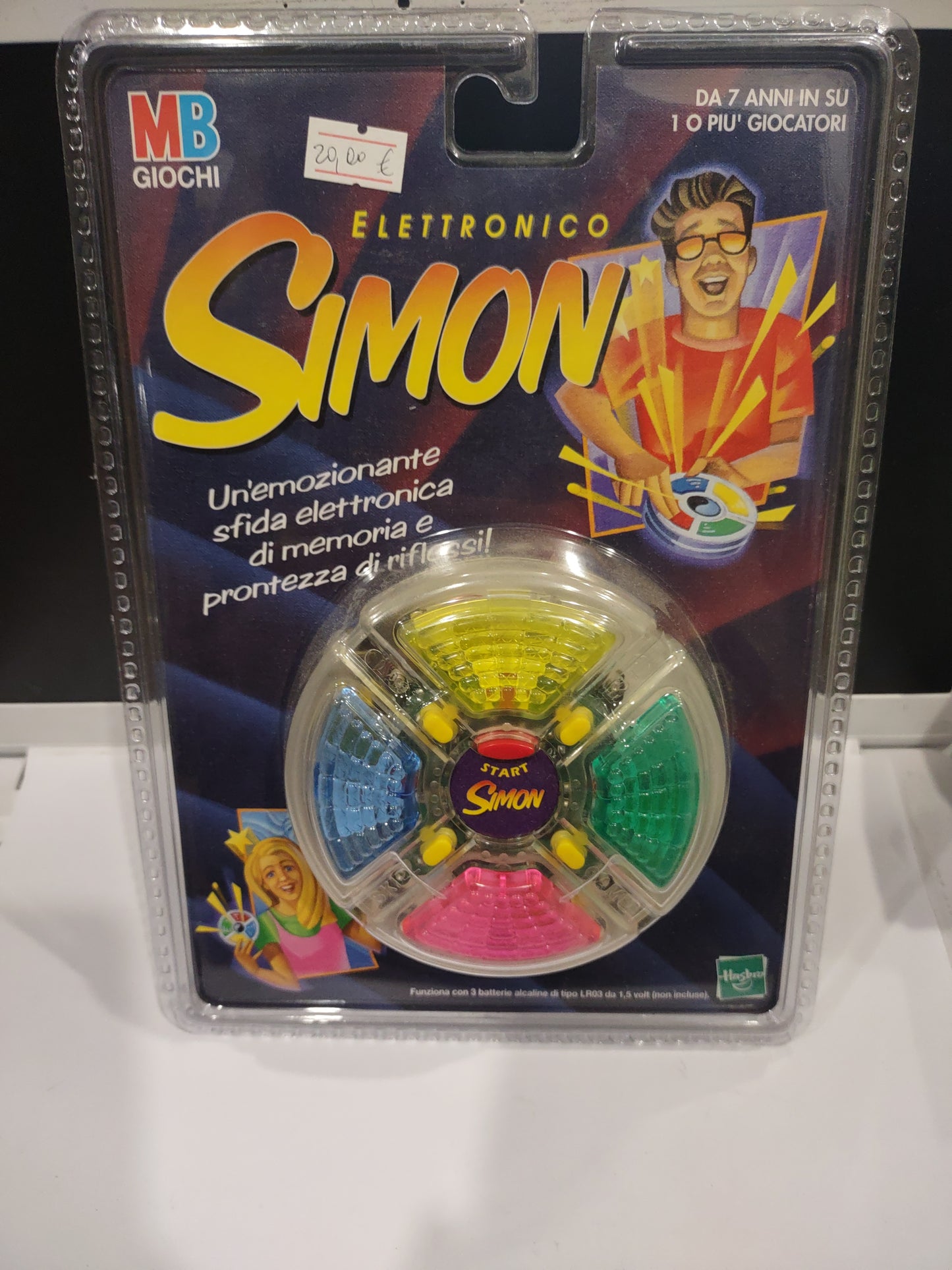 Gioco elettronico mb Simon Hasbro portatile 1999
