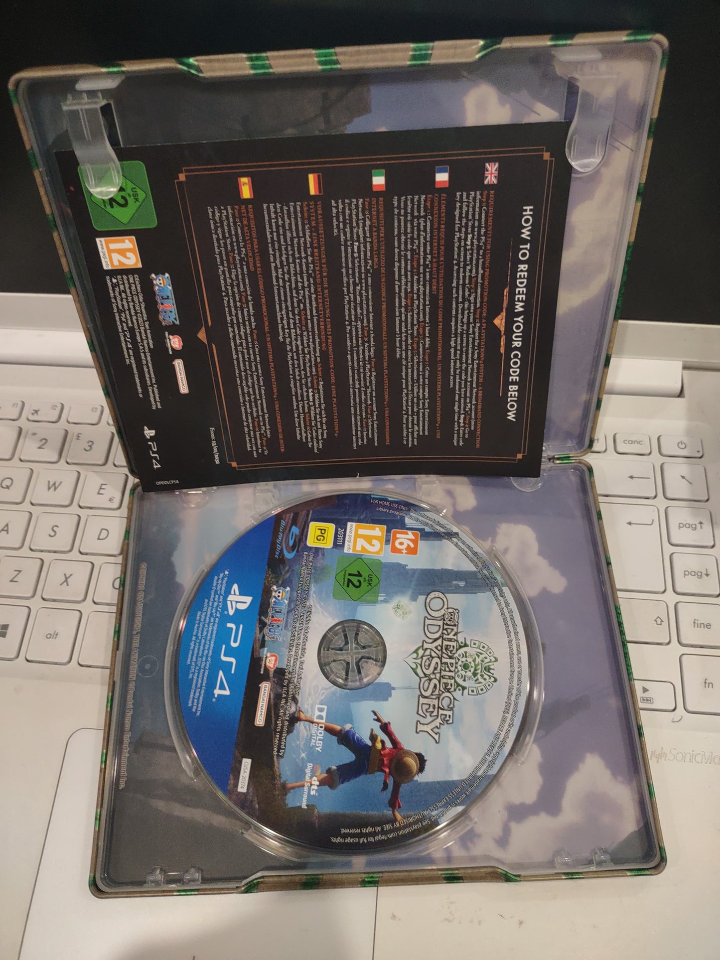 Gioco PlayStation PS4 limited steelbook One piece odyssey
