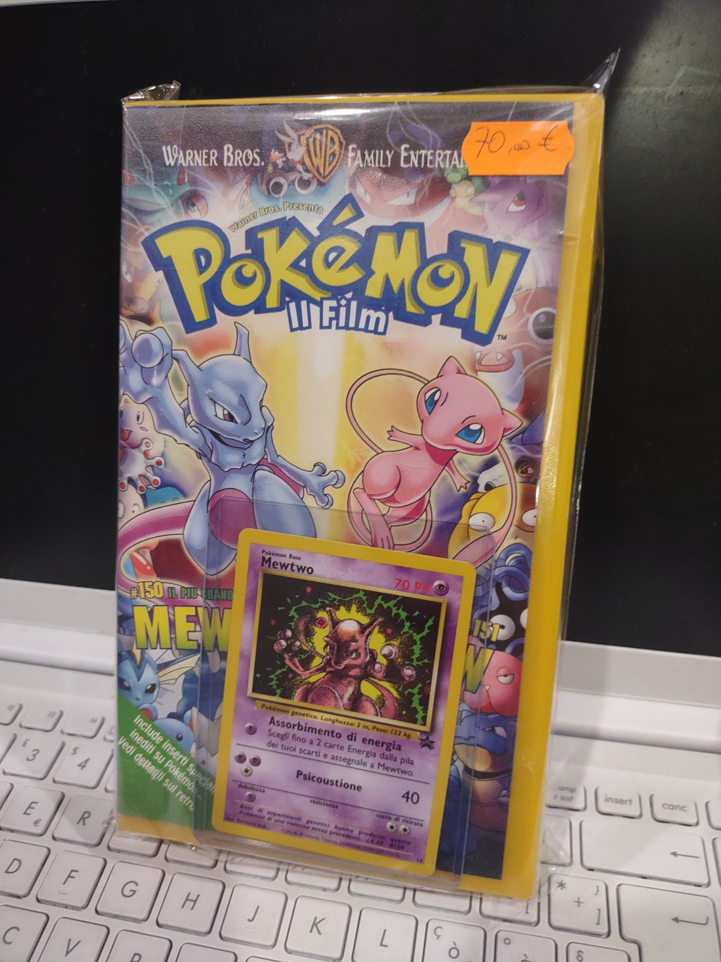 Film VHS Pokémon il film italiano con carta Mewtwo promo