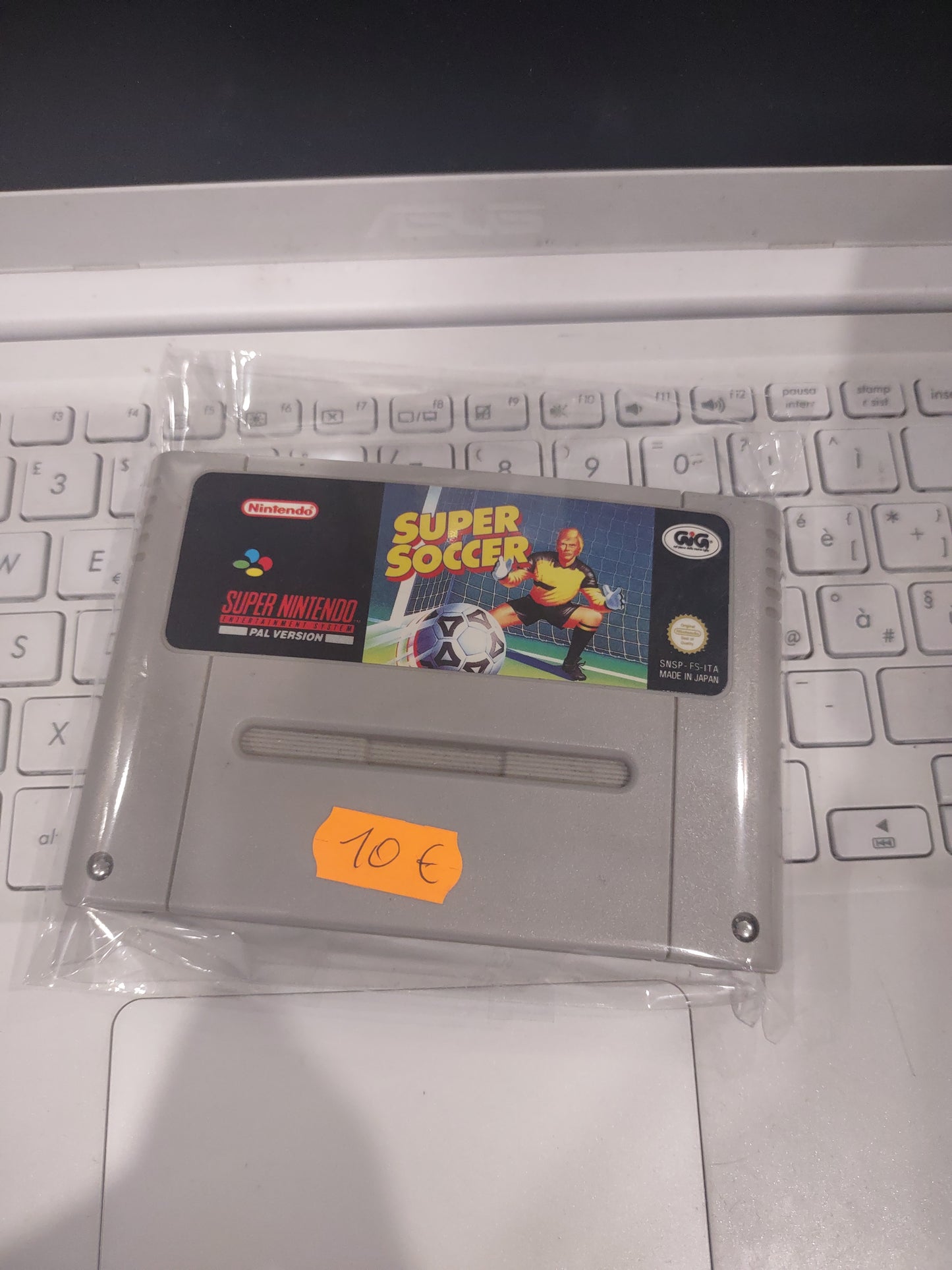 Gioco snes superNintendo PAL super soccer