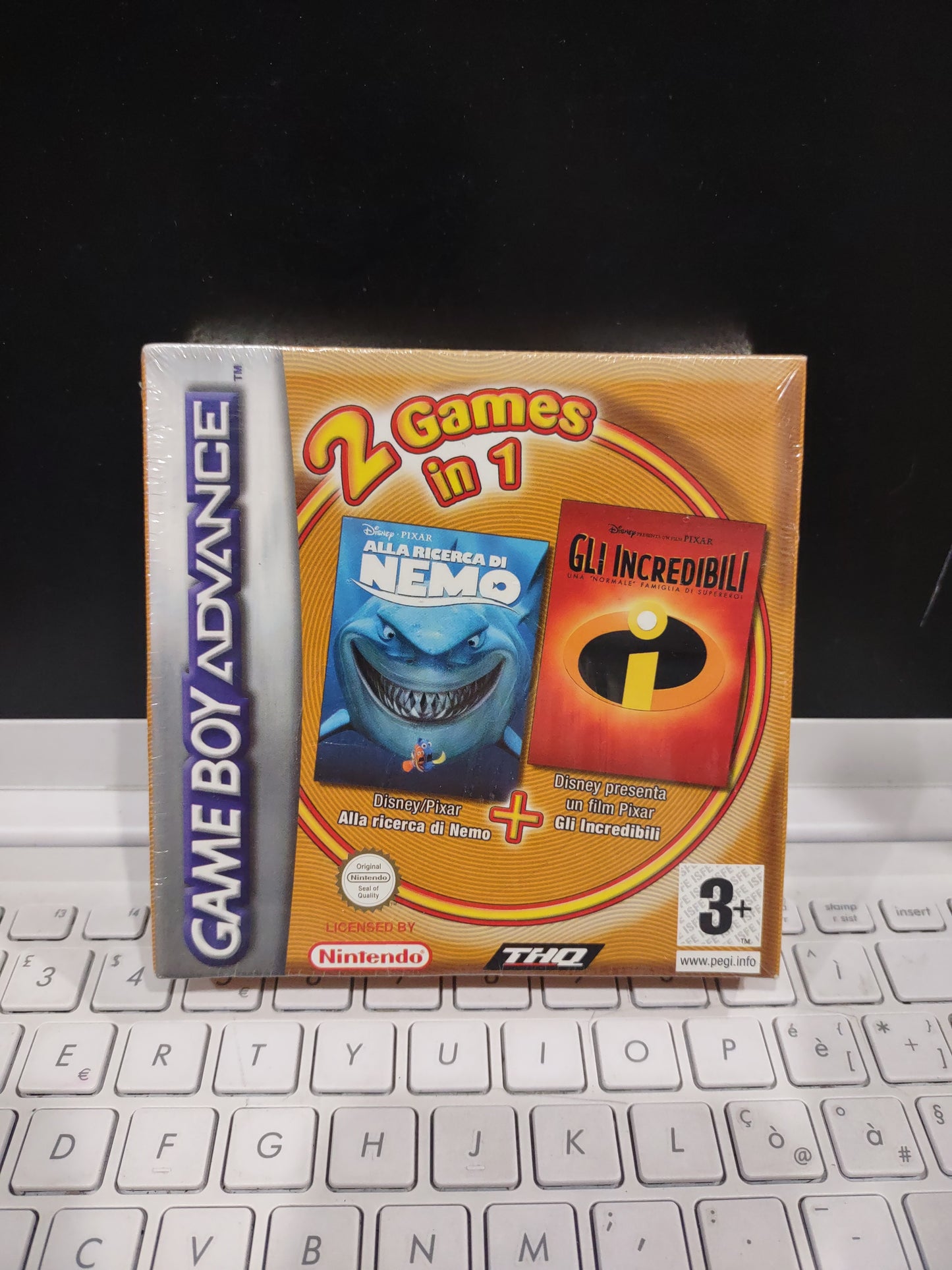 Gioco Nintendo game boy Advance 2 games in 1 alla ricerca di Nemo e gli incredibili